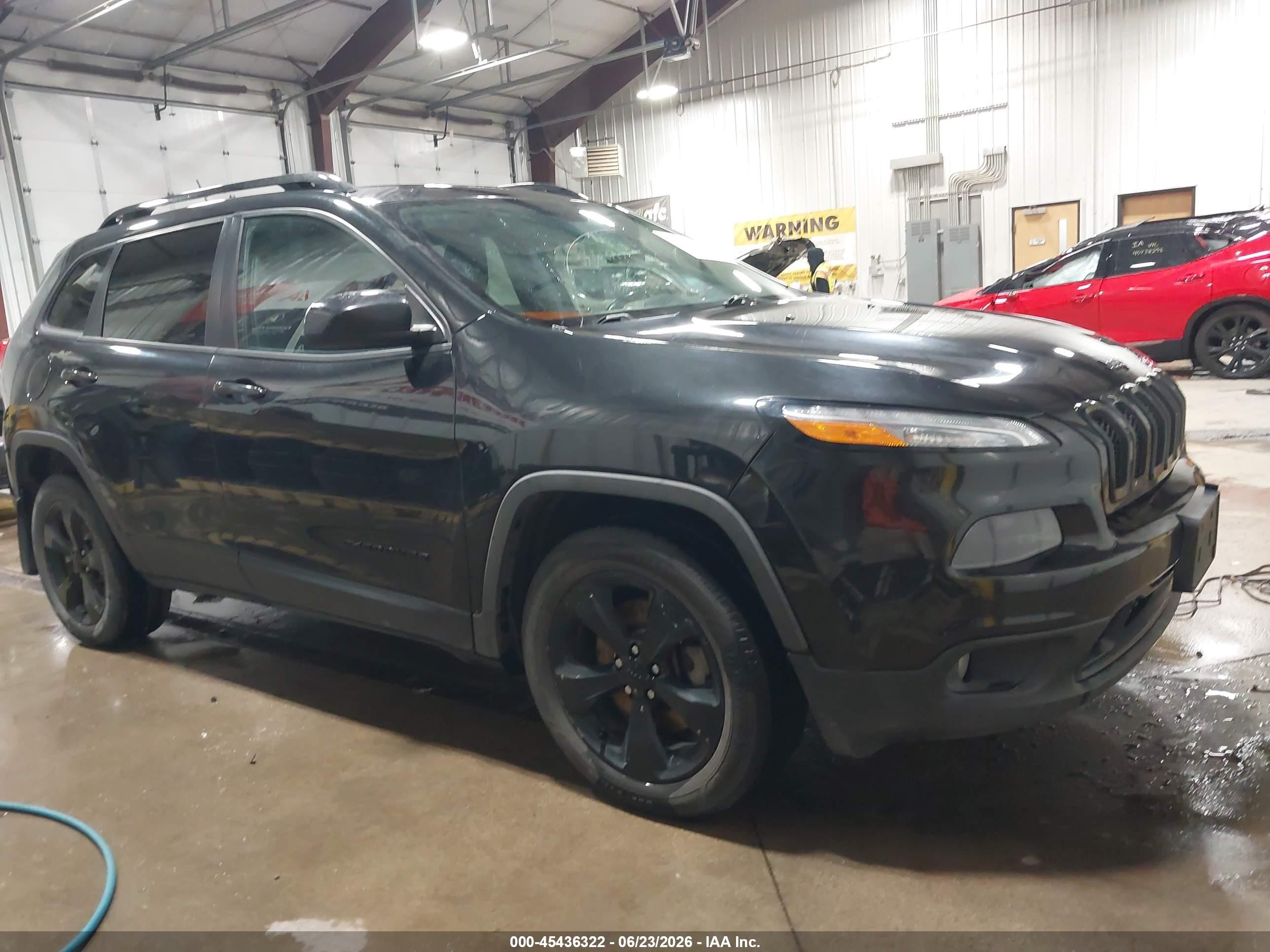 2015 Jeep Cherokee Latitude Altitude Black vin: 1C4PJMCS9FW750373