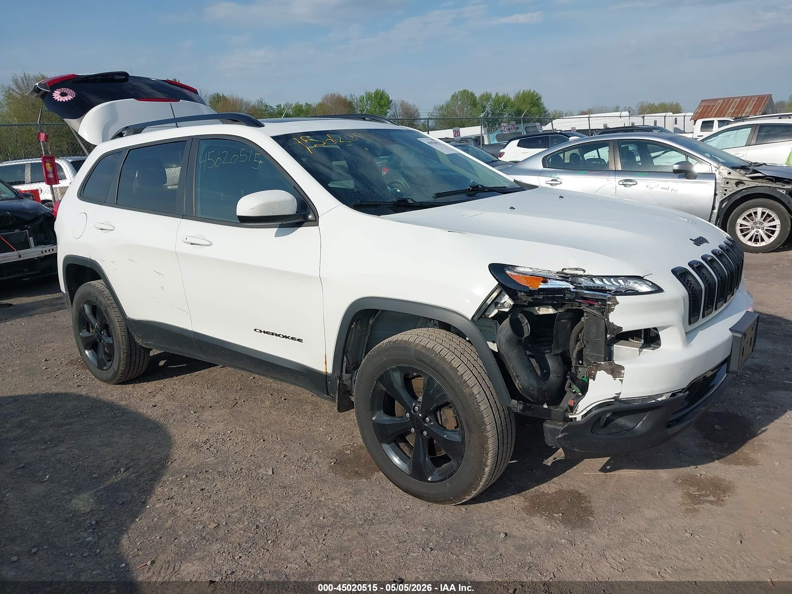 2016 Jeep Cherokee Altitude White vin: 1C4PJMCS9GW134268