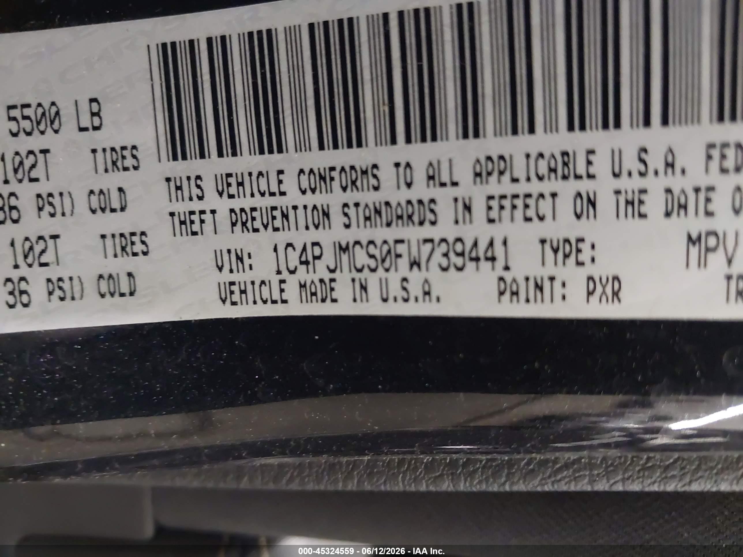 2015 Jeep Cherokee Latitude Dark Blue vin: 1C4PJMCSOFW739441