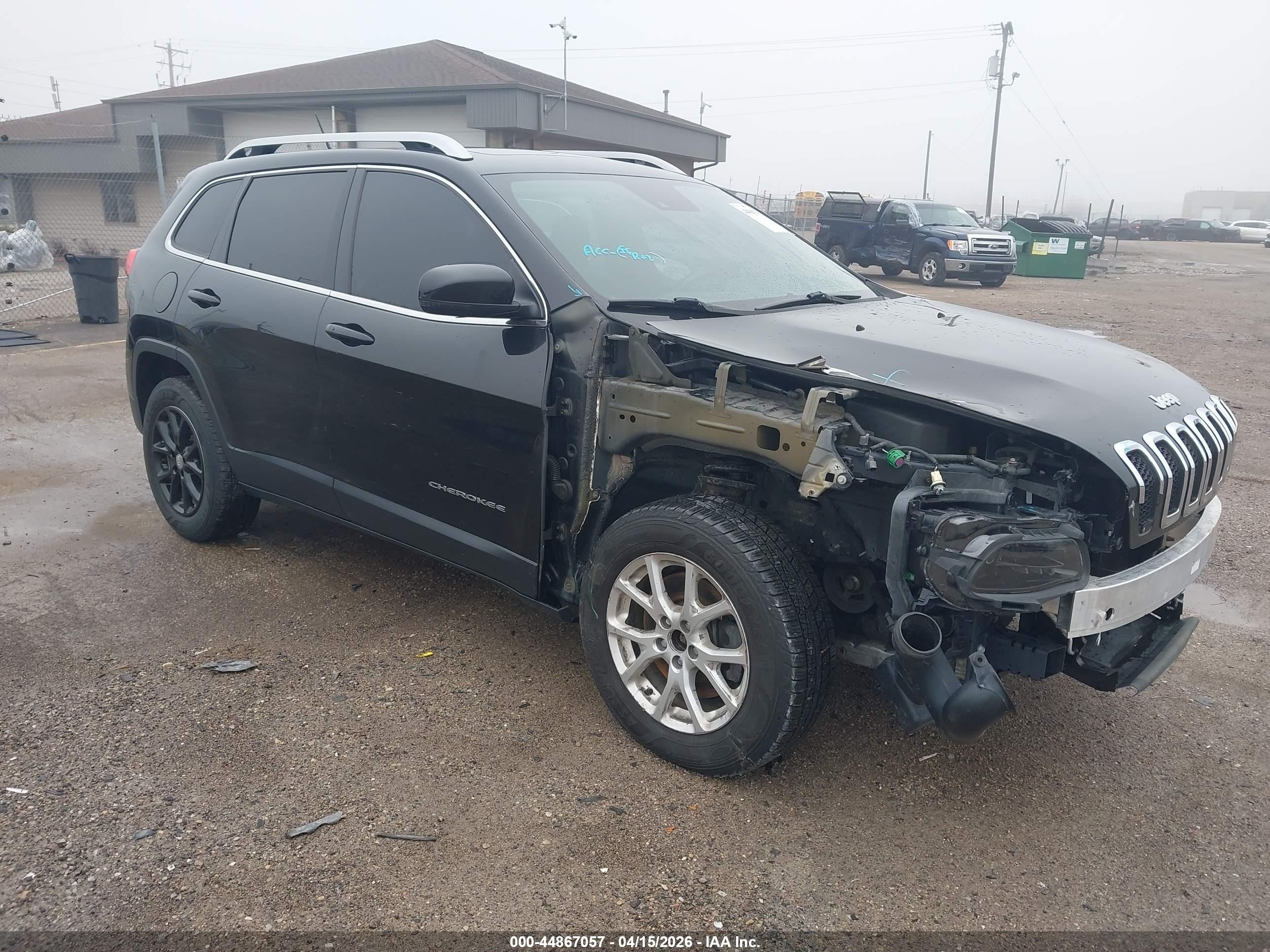 2014 Jeep Cherokee Latitude Черный vin: 1C4PJMCSXEW104886