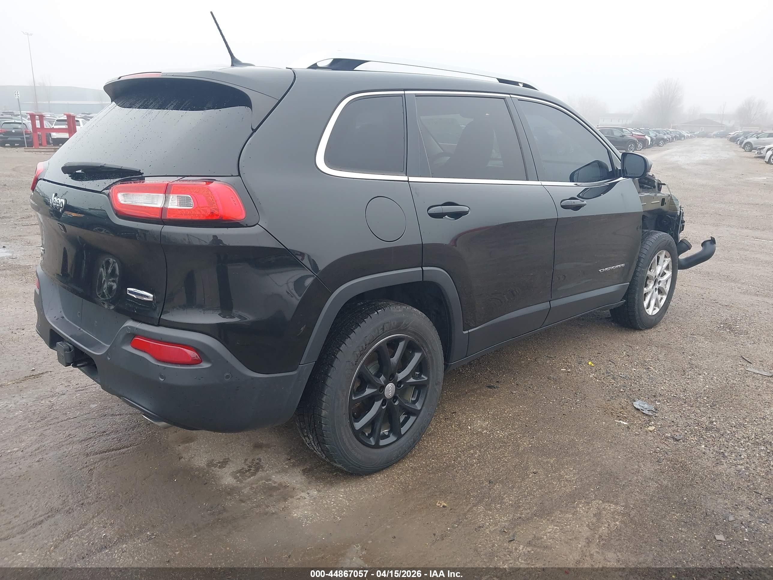 2014 Jeep Cherokee Latitude Black vin: 1C4PJMCSXEW104886
