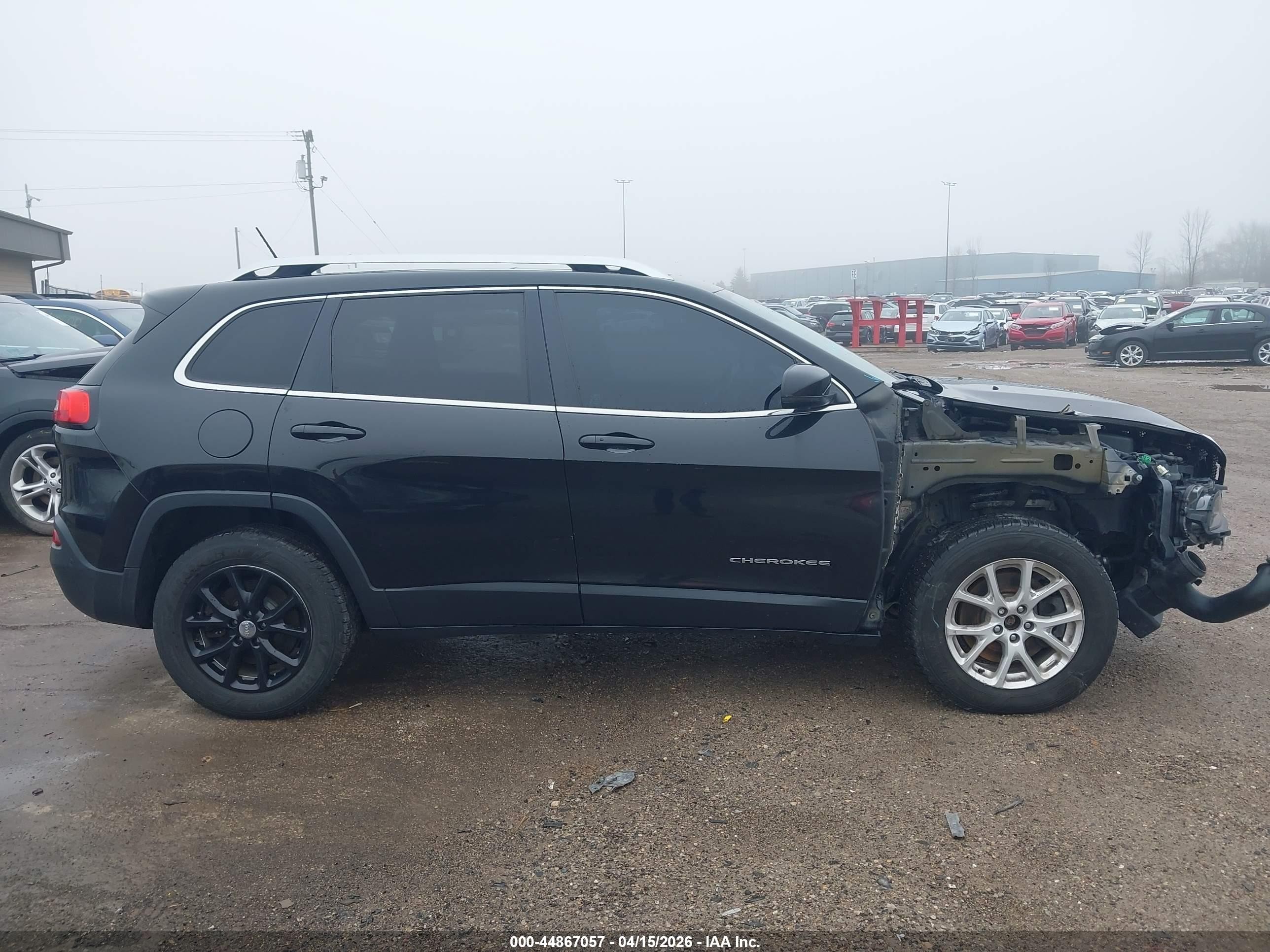 2014 Jeep Cherokee Latitude Black vin: 1C4PJMCSXEW104886