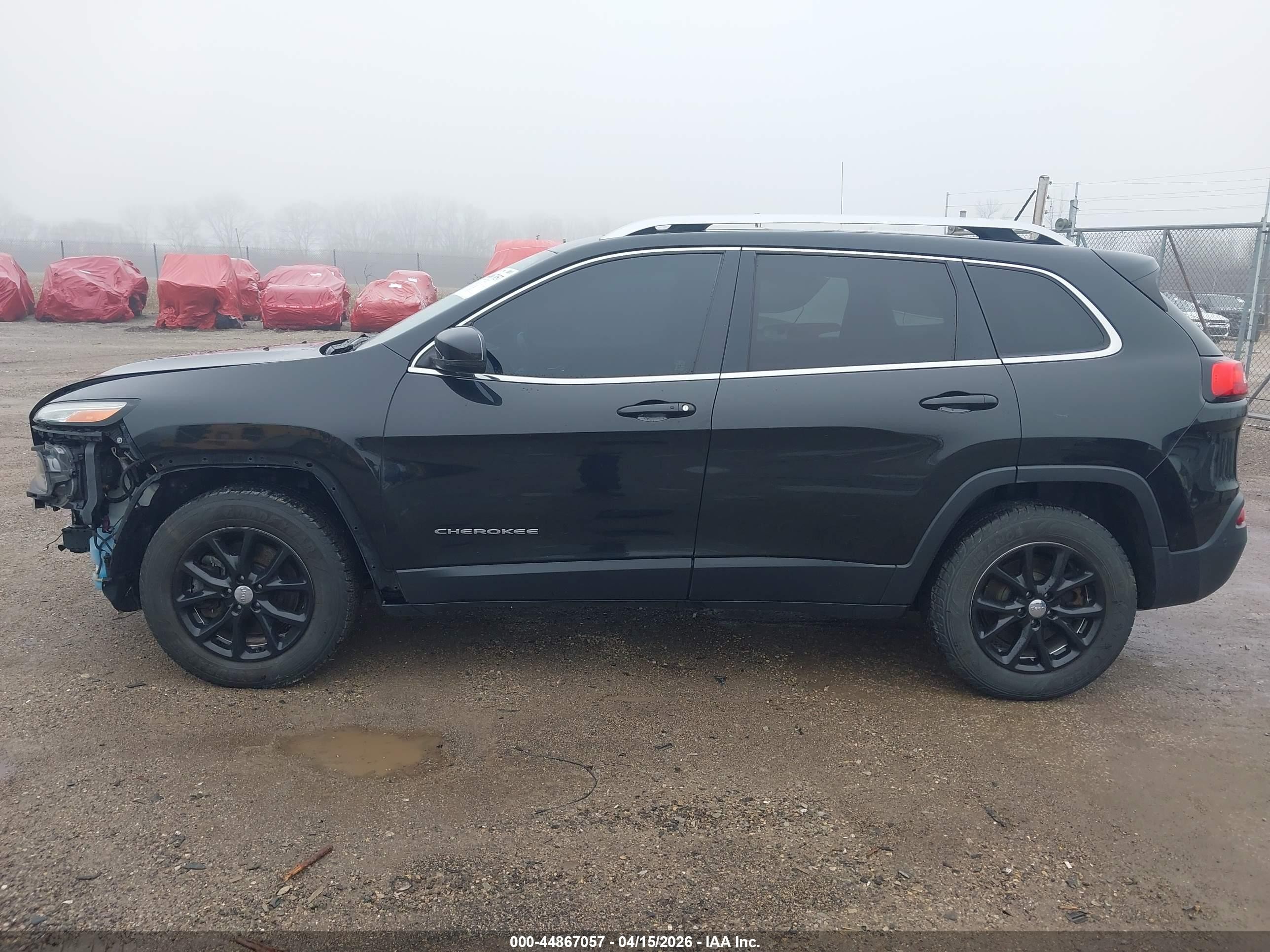 2014 Jeep Cherokee Latitude Black vin: 1C4PJMCSXEW104886
