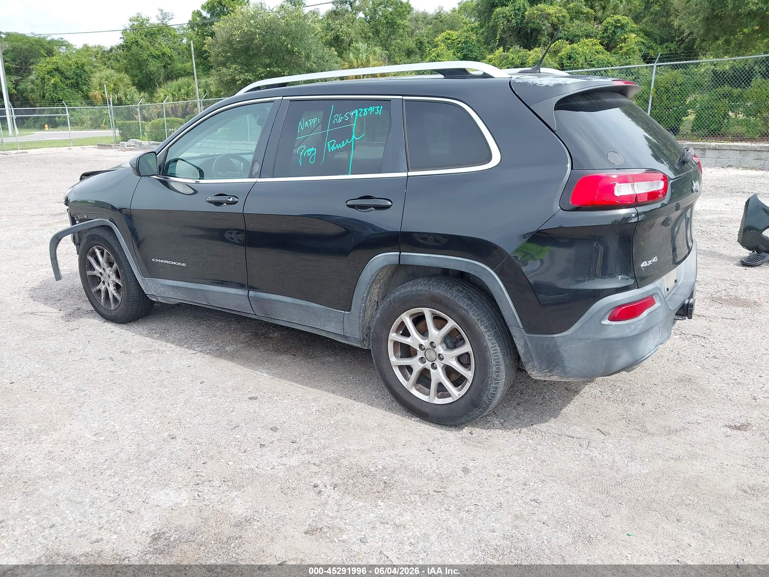 2014 Jeep Cherokee Latitude Black vin: 1C4PJMCSXEW203689