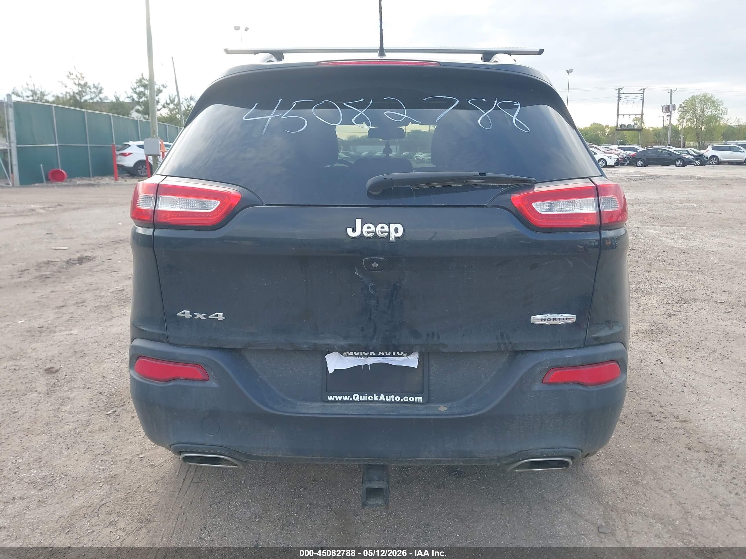 2015 Jeep Cherokee North Black vin: 1C4PJMCSXFW601387