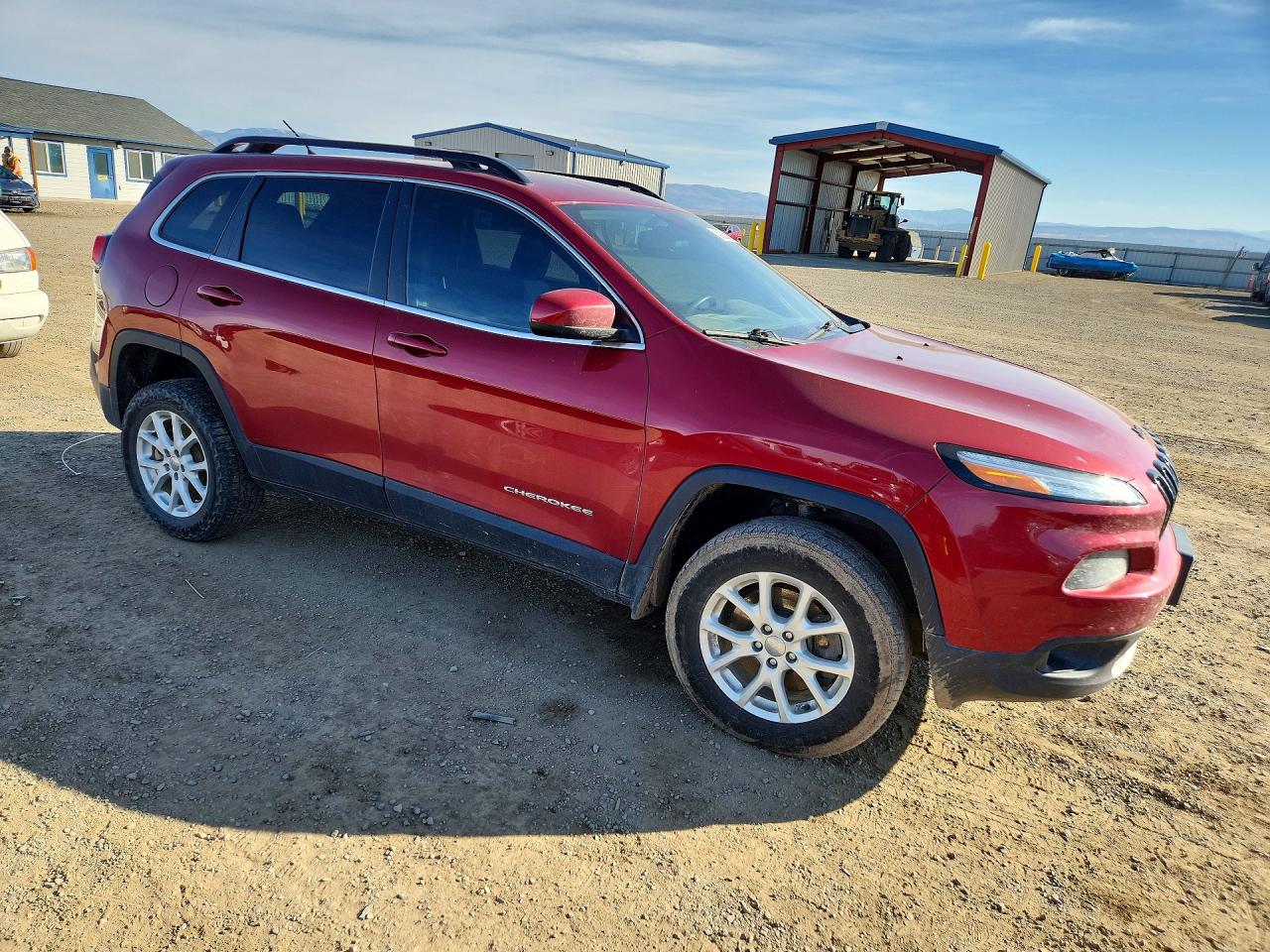 2015 Jeep Cherokee Latitude Maroon vin: 1C4PJMCSXFW601616