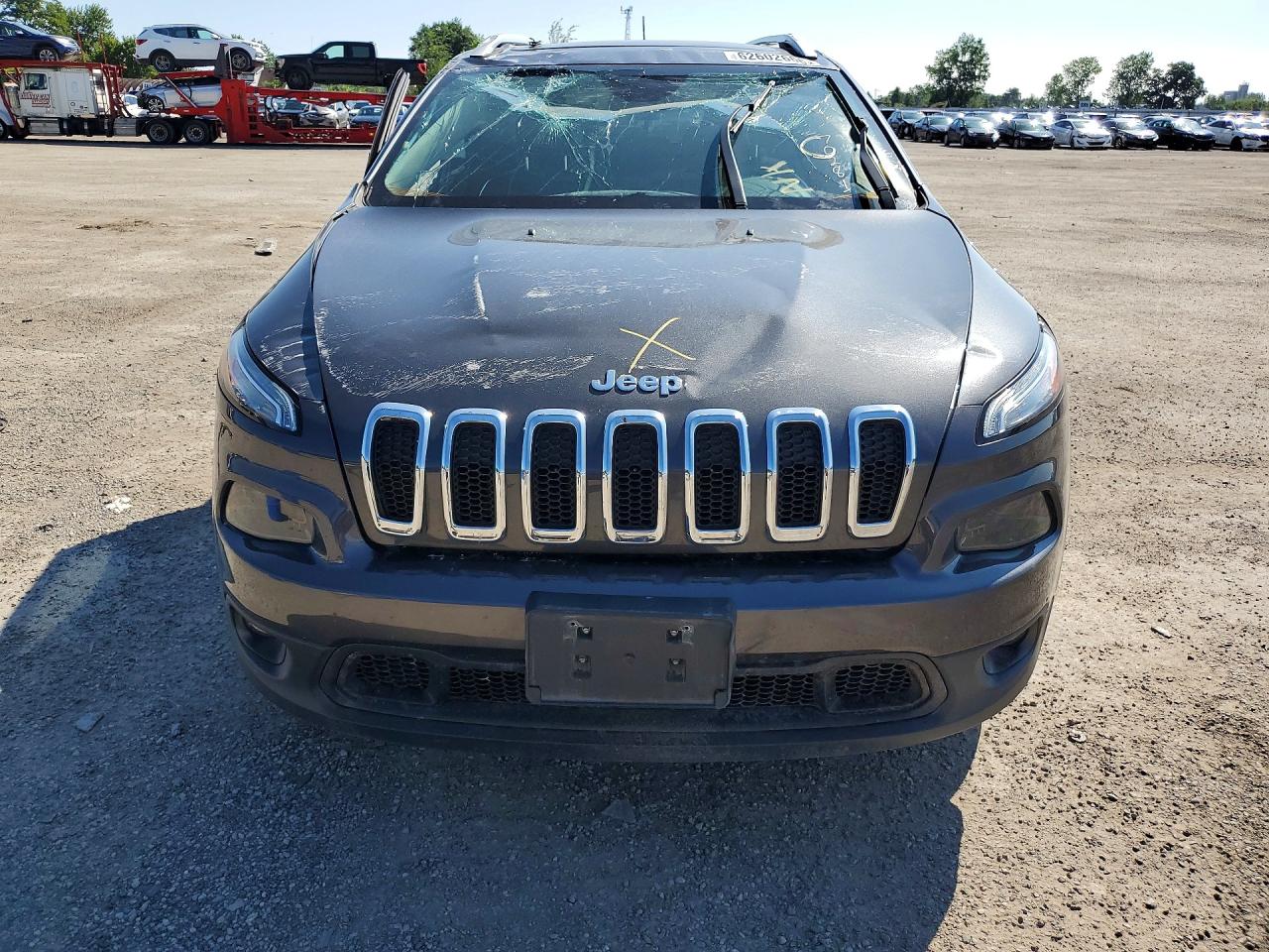 2015 Jeep Cherokee Latitude Gray vin: 1C4PJMCSXFW702817