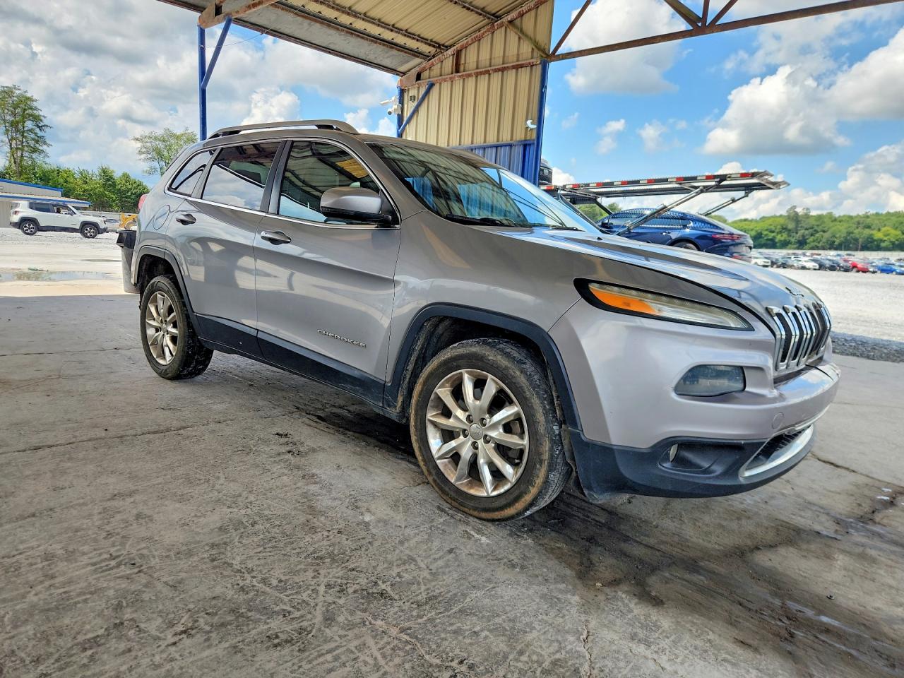 2014 Jeep Cherokee Limited Gray vin: 1C4PJMDB0EW242709
