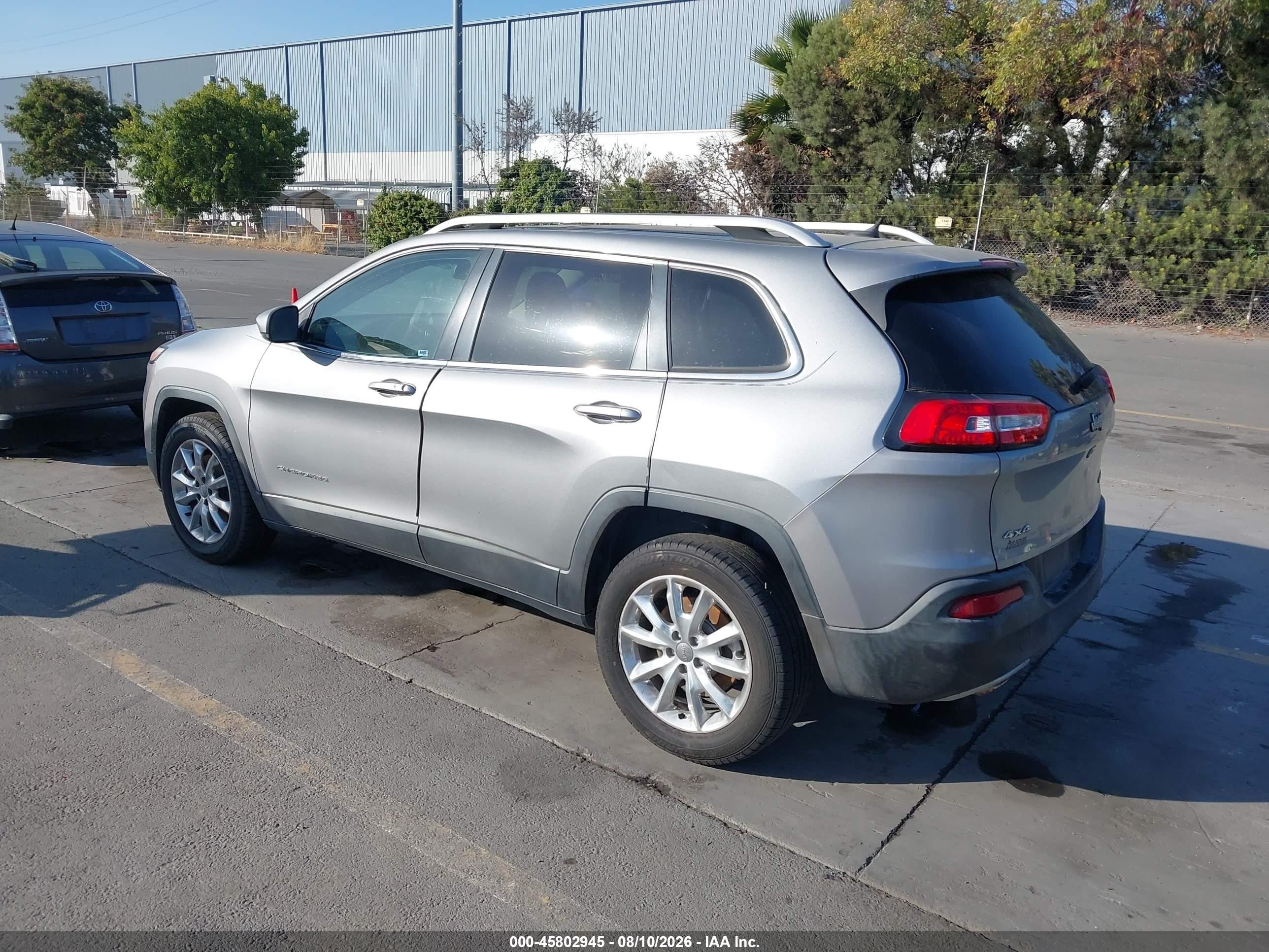 2015 Jeep Cherokee Limited Silver vin: 1C4PJMDB0FW538380