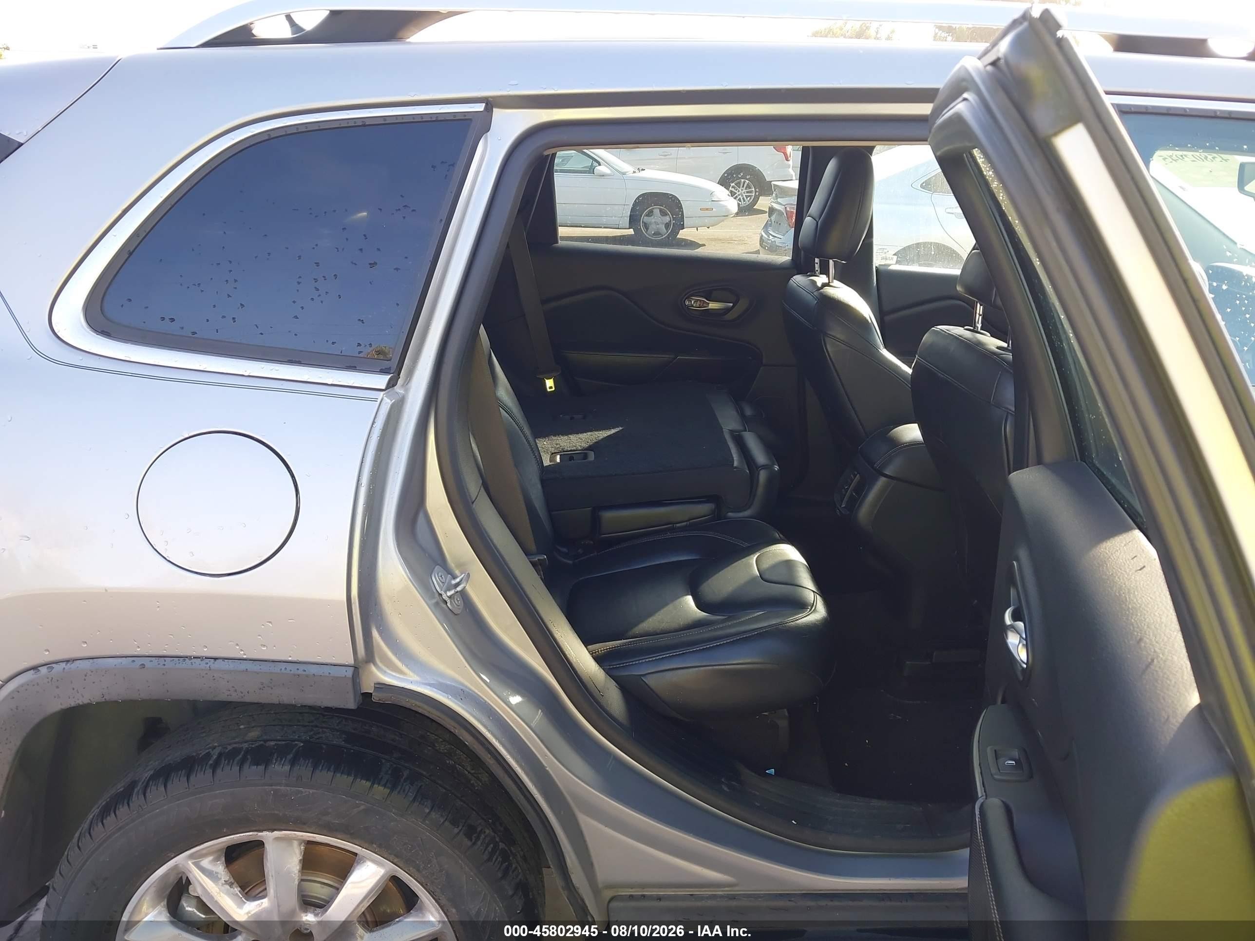 2015 Jeep Cherokee Limited Silver vin: 1C4PJMDB0FW538380