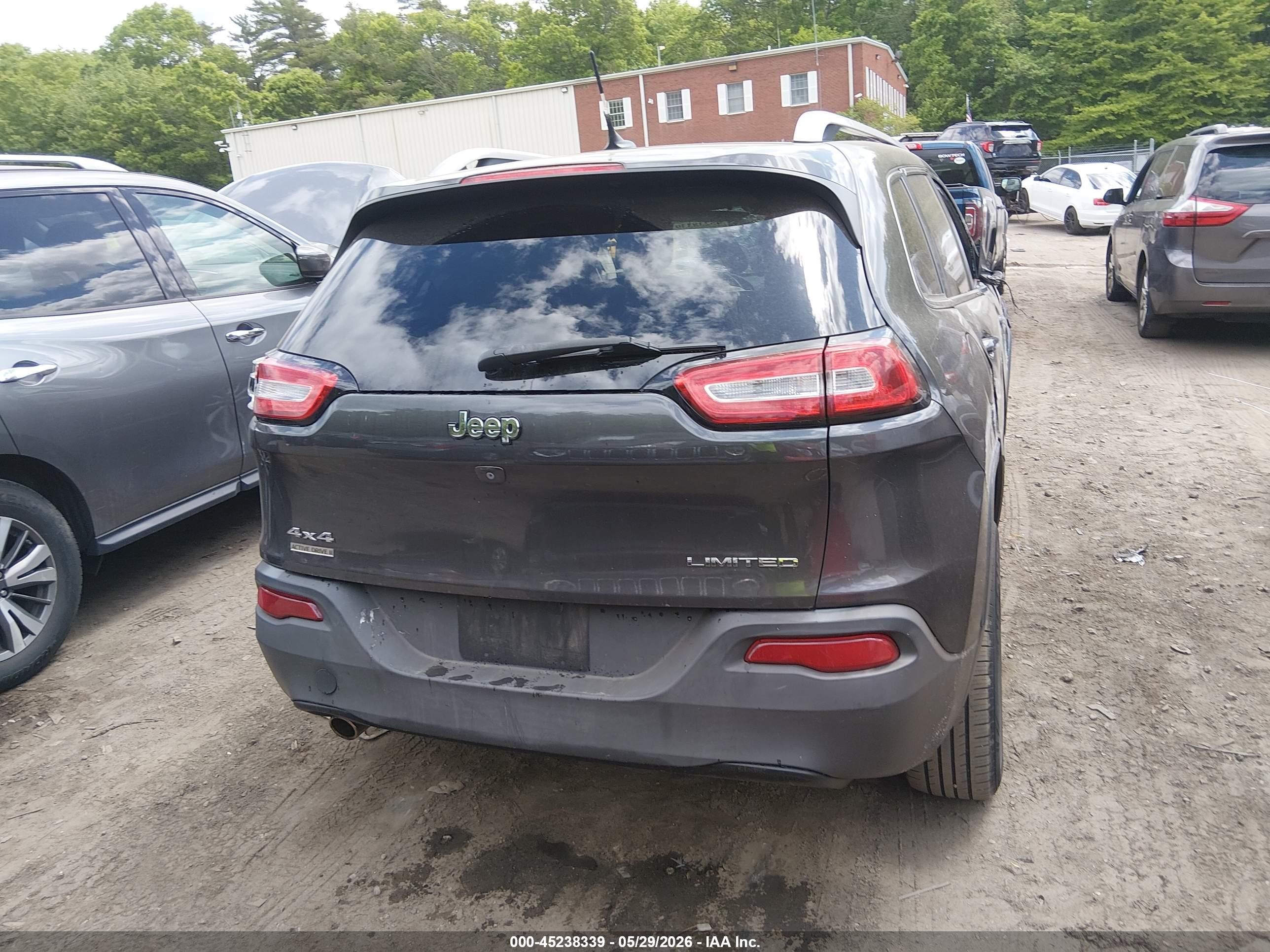 2015 Jeep Cherokee Limited Gray vin: 1C4PJMDB0FW545572