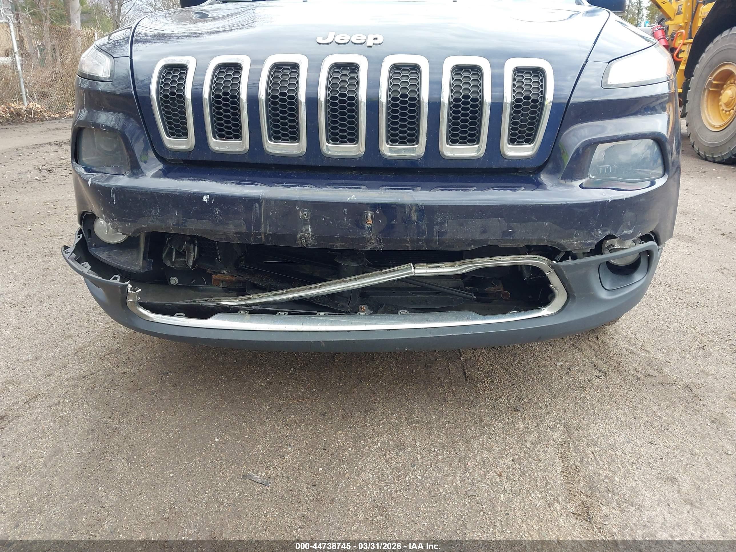 2015 Jeep Cherokee Limited Blue vin: 1C4PJMDB0FW749403