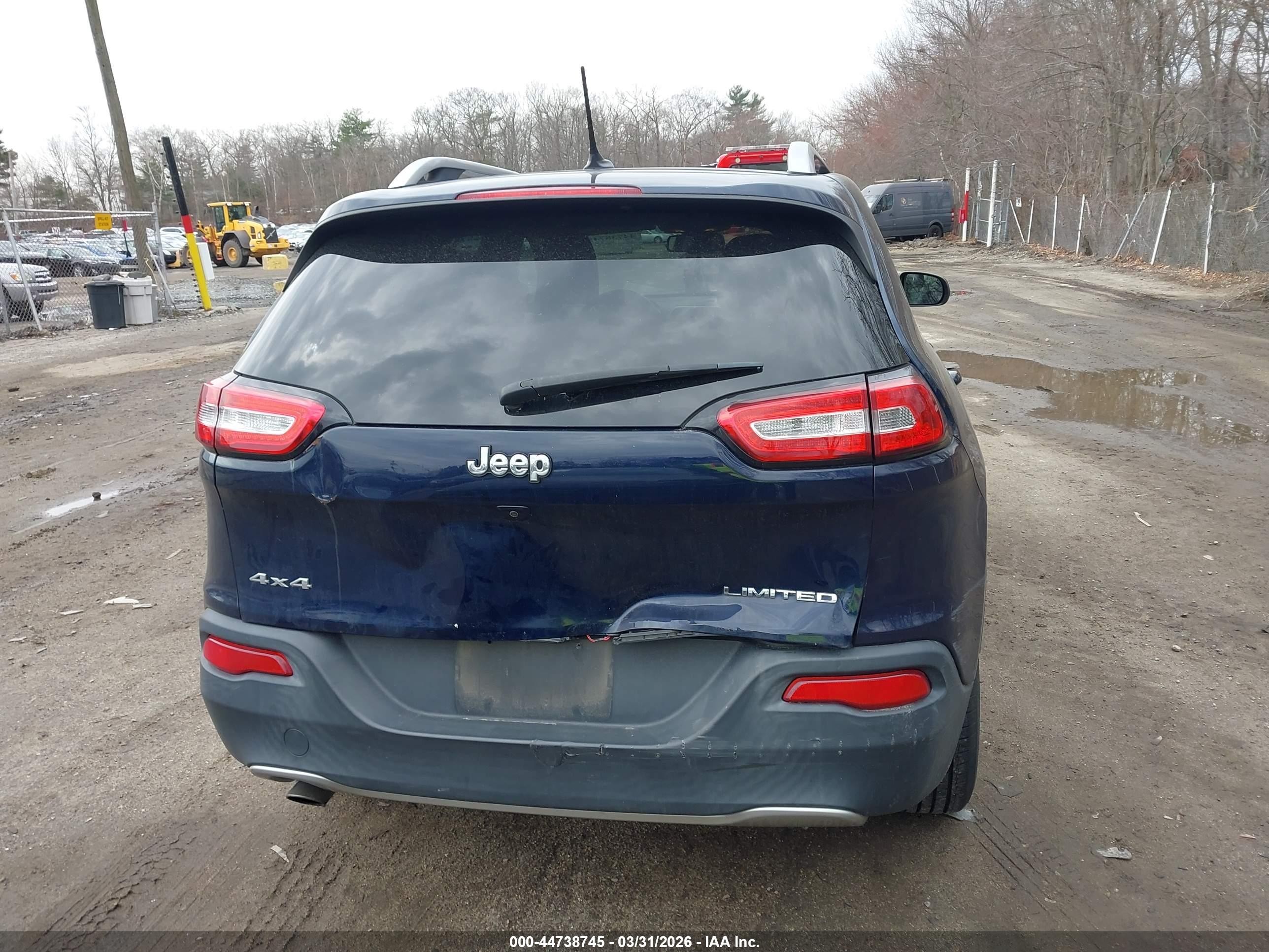 2015 Jeep Cherokee Limited Blue vin: 1C4PJMDB0FW749403