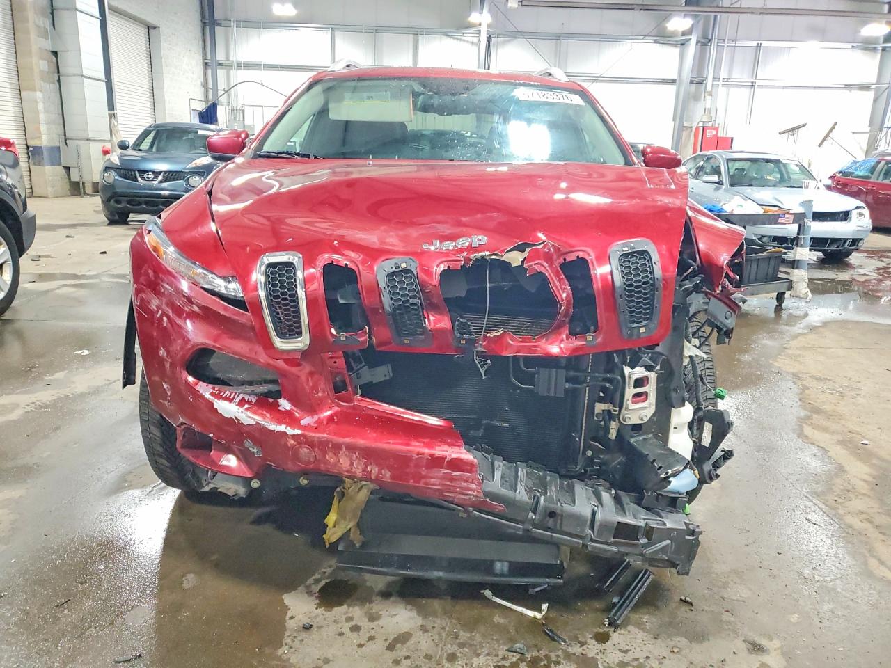 2014 Jeep Cherokee Limited Red vin: 1C4PJMDB1EW129402