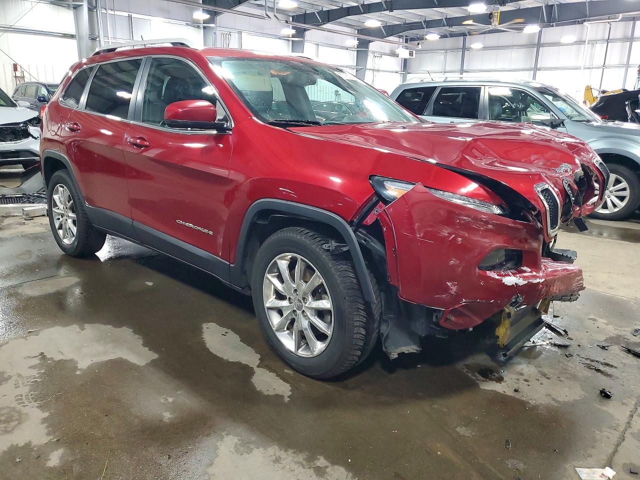 2014 Jeep Cherokee Limited Red vin: 1C4PJMDB1EW129402