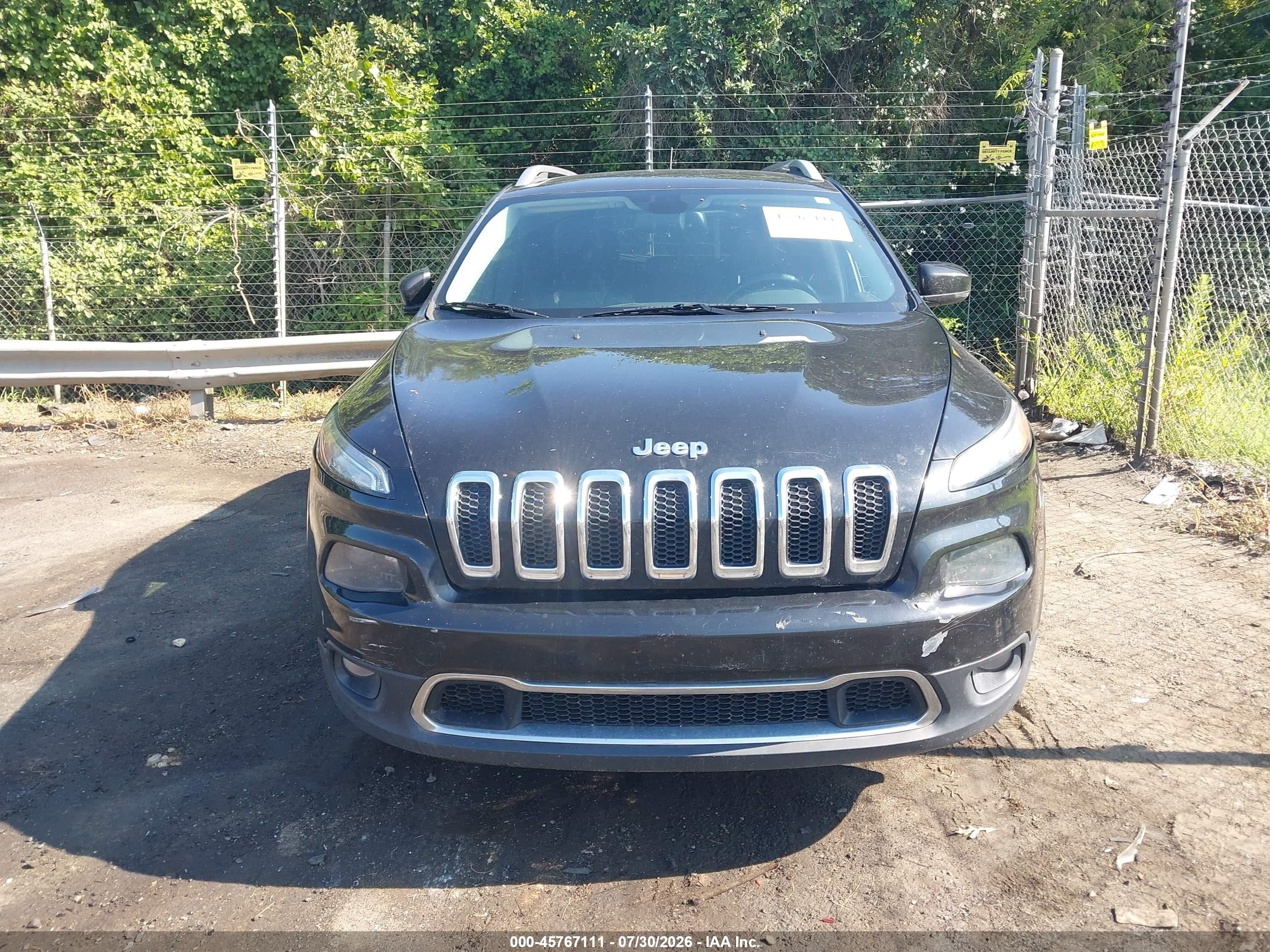 2014 Jeep Cherokee Limited Black vin: 1C4PJMDB1EW142313