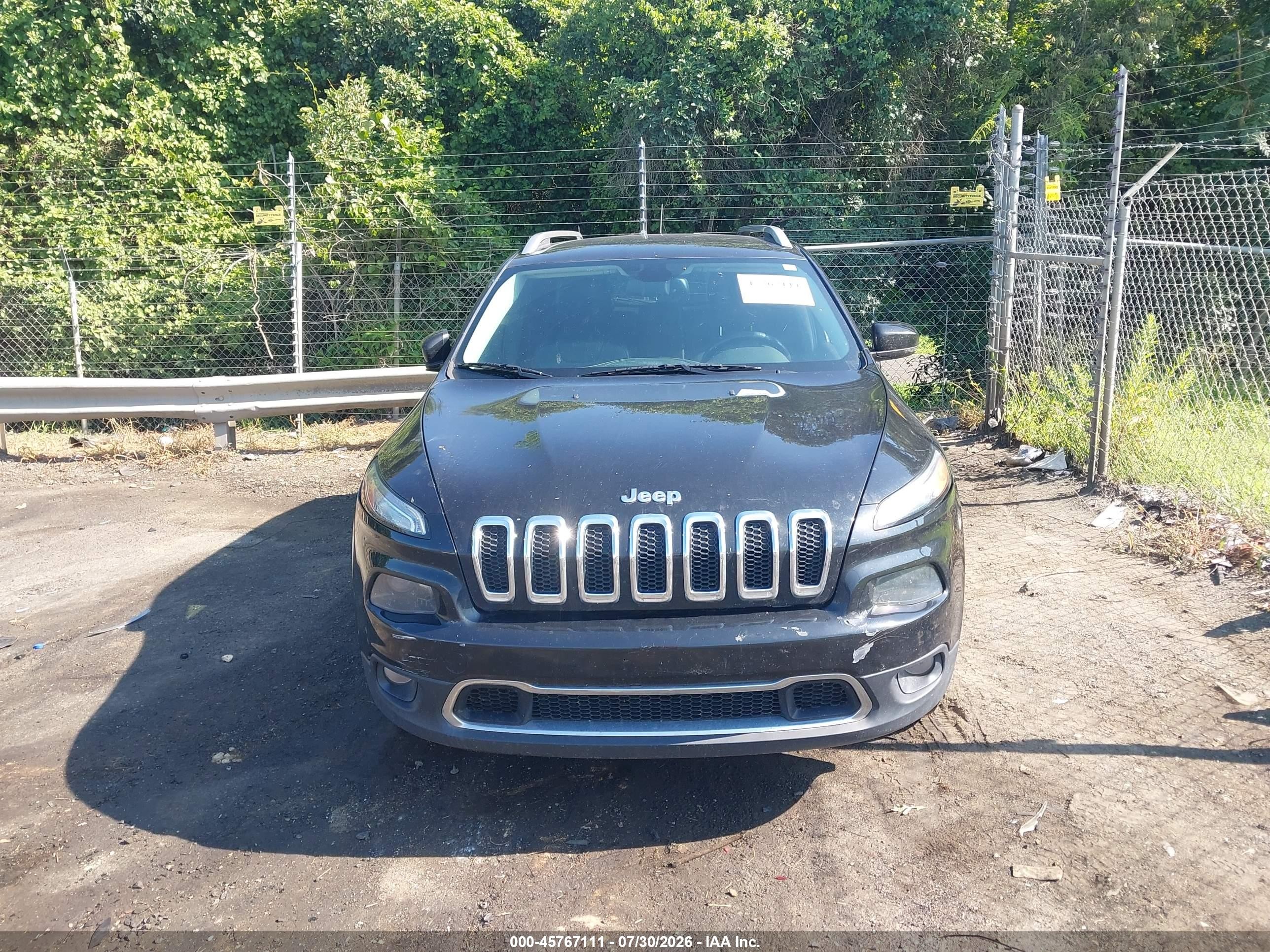 2014 Jeep Cherokee Limited Black vin: 1C4PJMDB1EW142313