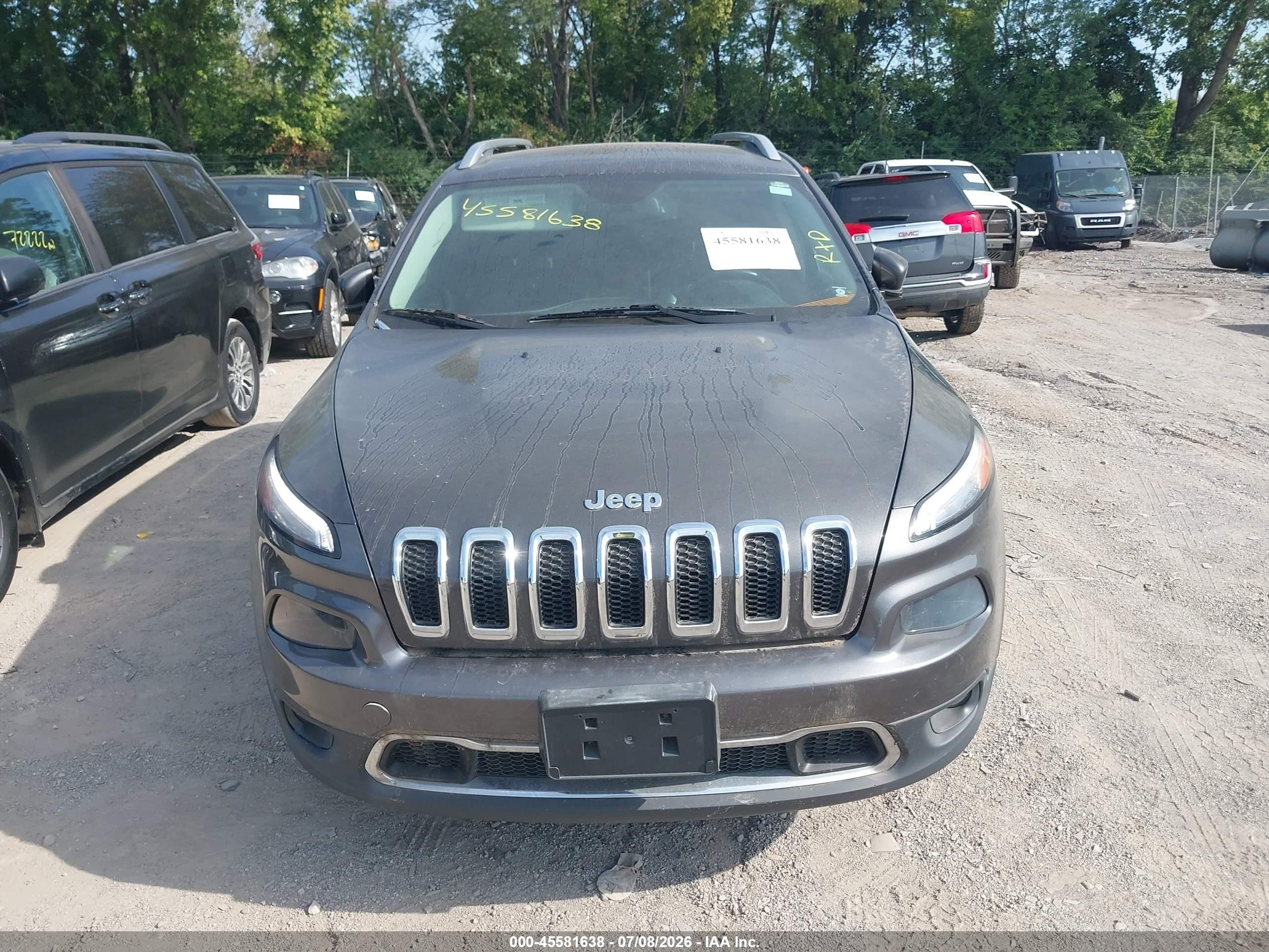 2014 Jeep Cherokee Limited Gray vin: 1C4PJMDB1EW151190