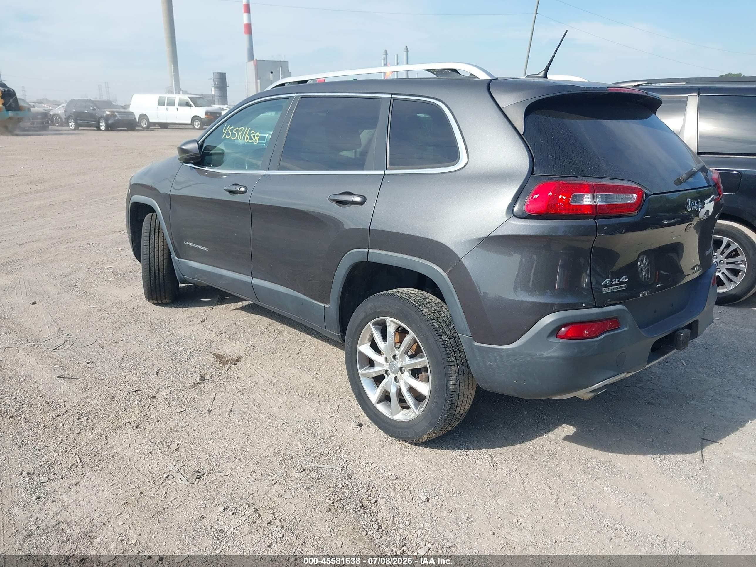 2014 Jeep Cherokee Limited Gray vin: 1C4PJMDB1EW151190