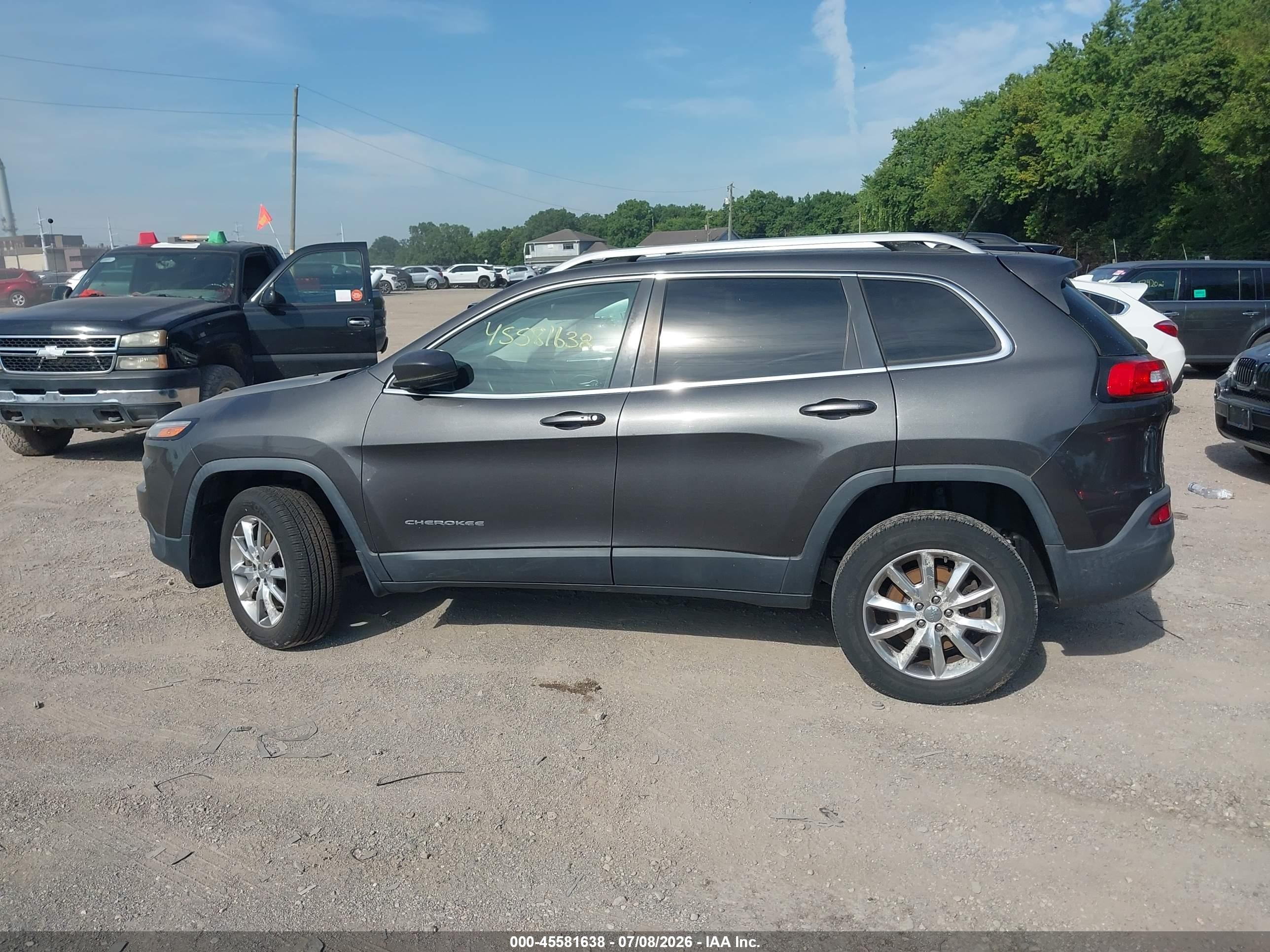 2014 Jeep Cherokee Limited Gray vin: 1C4PJMDB1EW151190