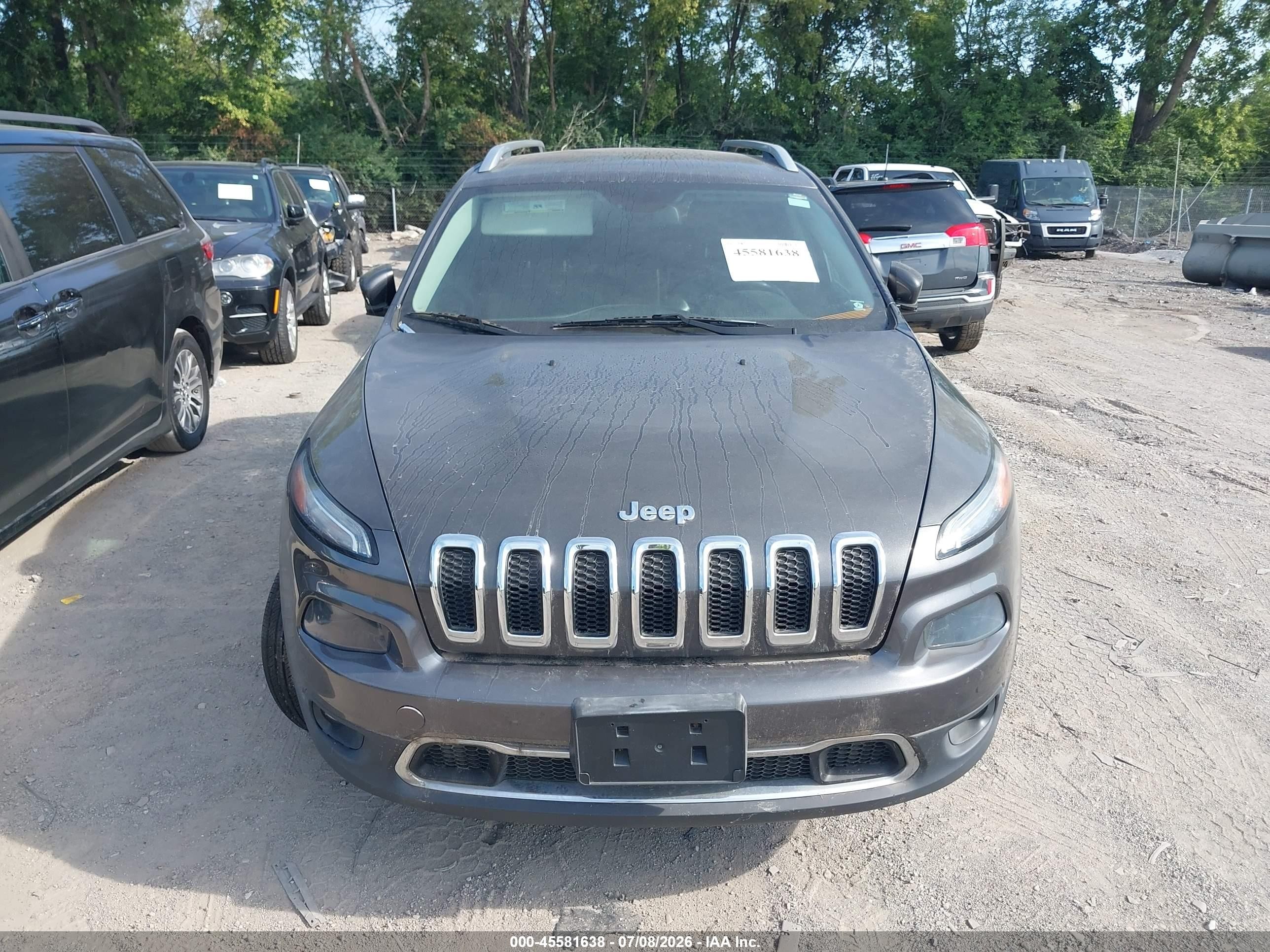 2014 Jeep Cherokee Limited Gray vin: 1C4PJMDB1EW151190