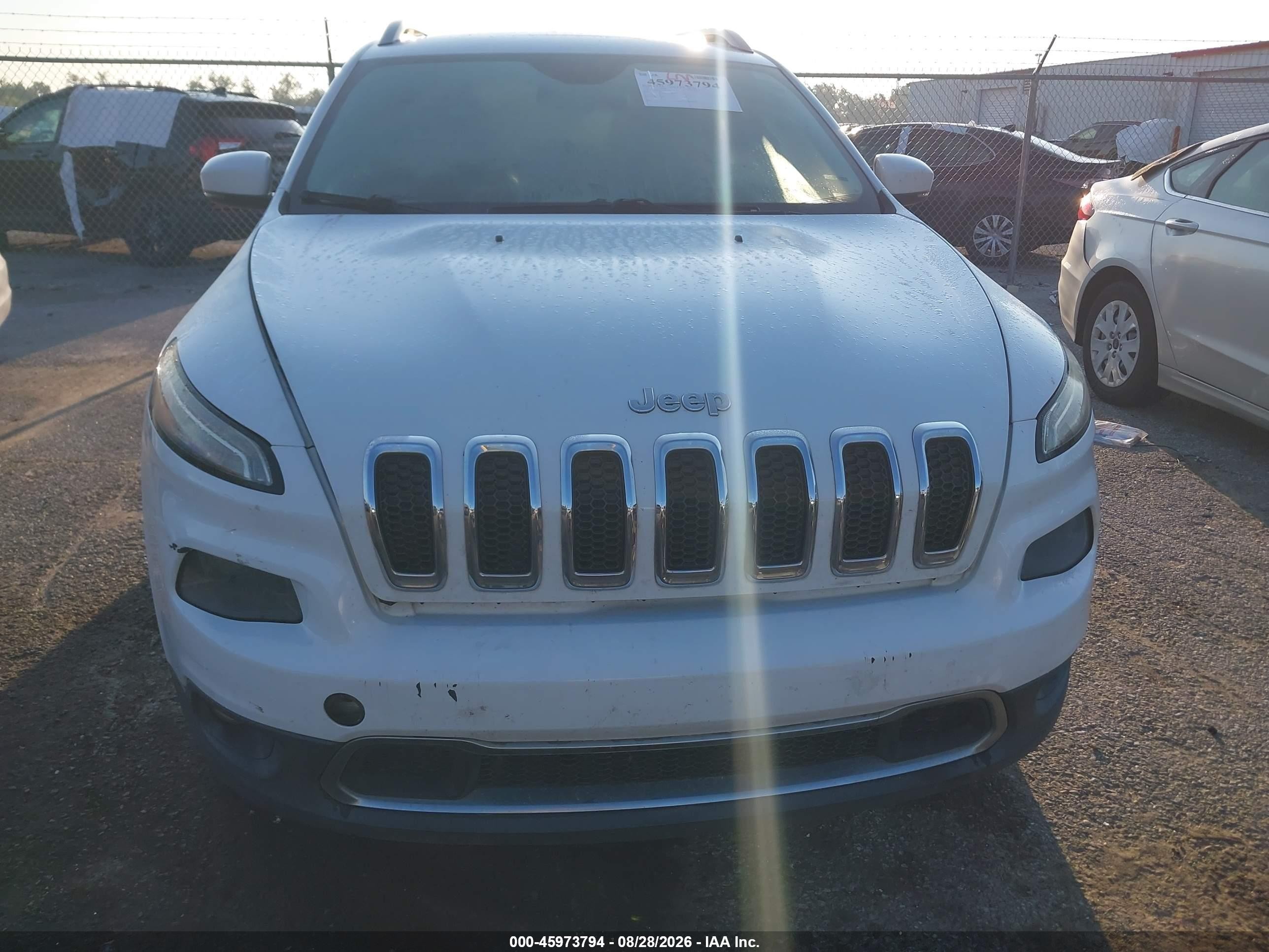 2014 Jeep Cherokee Limited Белый vin: 1C4PJMDB1EW197988