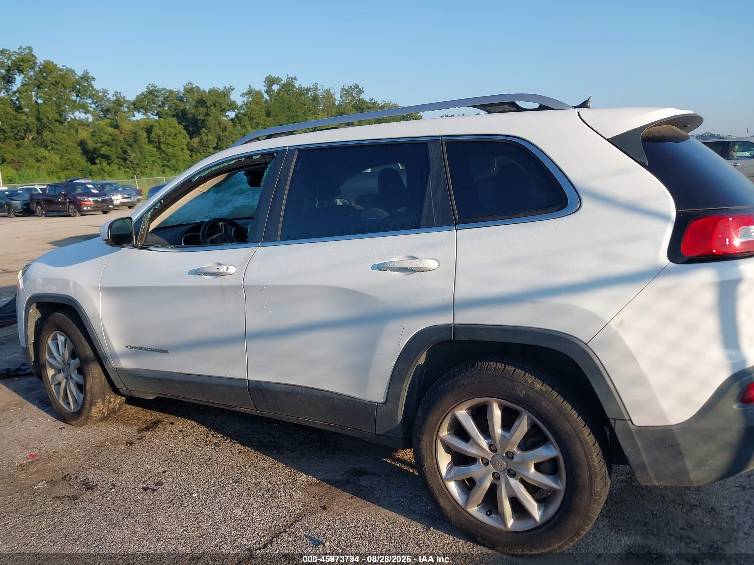 2014 Jeep Cherokee Limited Белый vin: 1C4PJMDB1EW197988