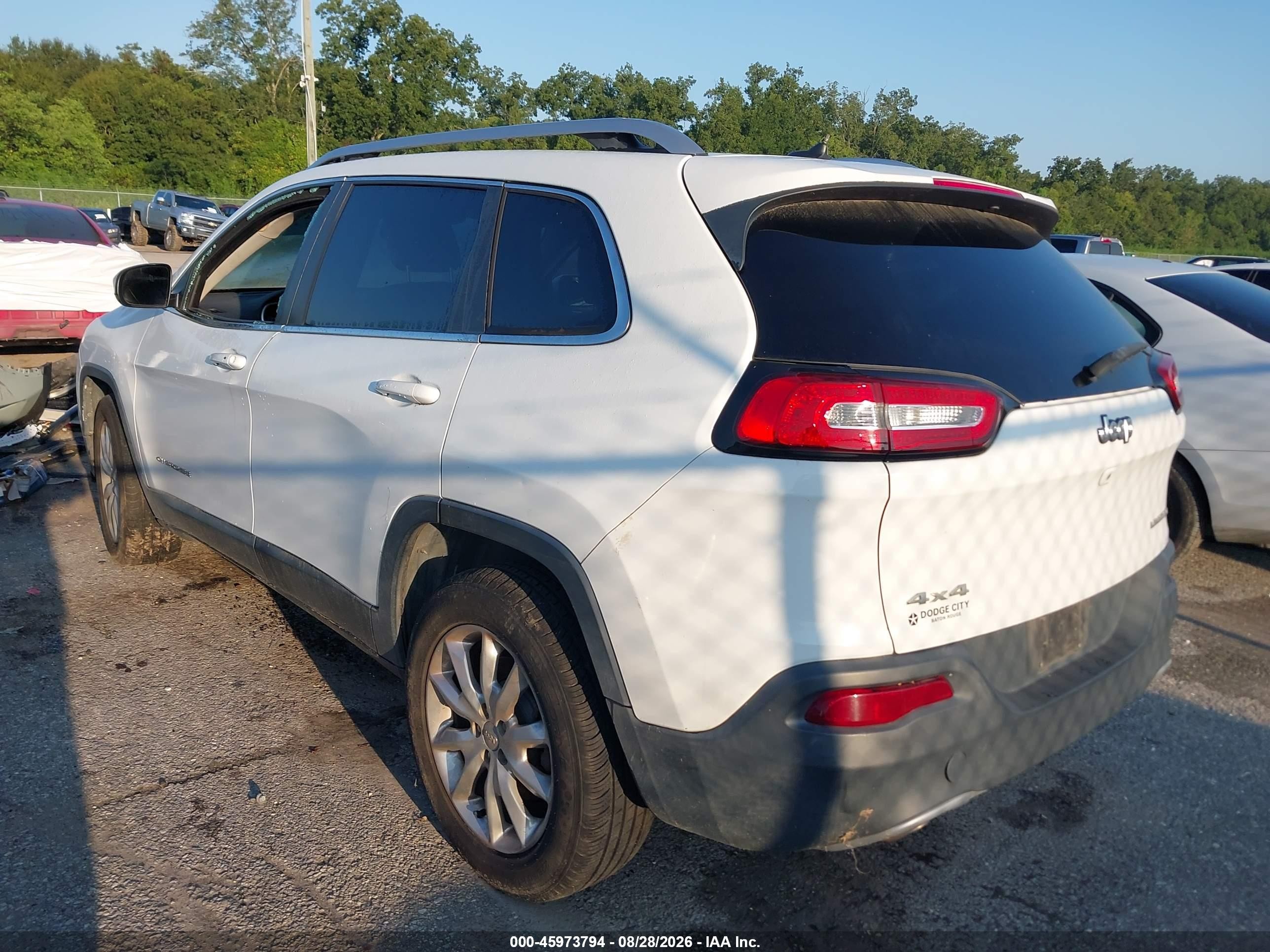 2014 Jeep Cherokee Limited Белый vin: 1C4PJMDB1EW197988