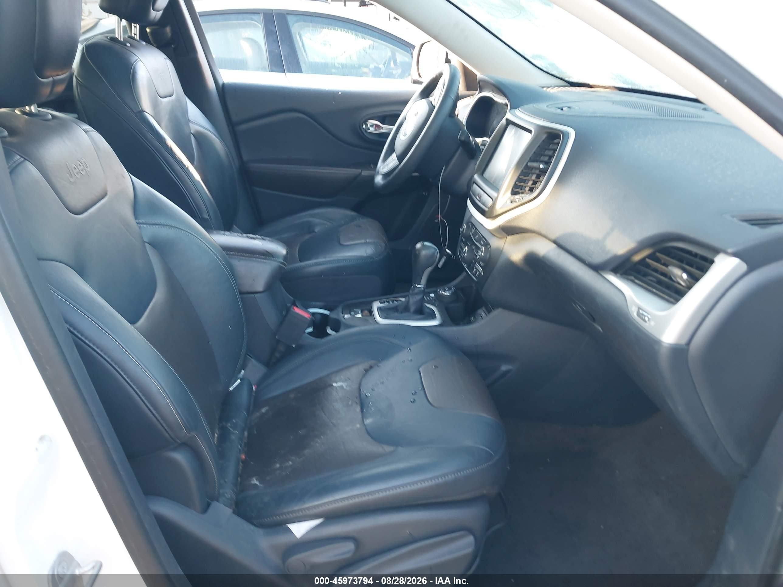 2014 Jeep Cherokee Limited Белый vin: 1C4PJMDB1EW197988