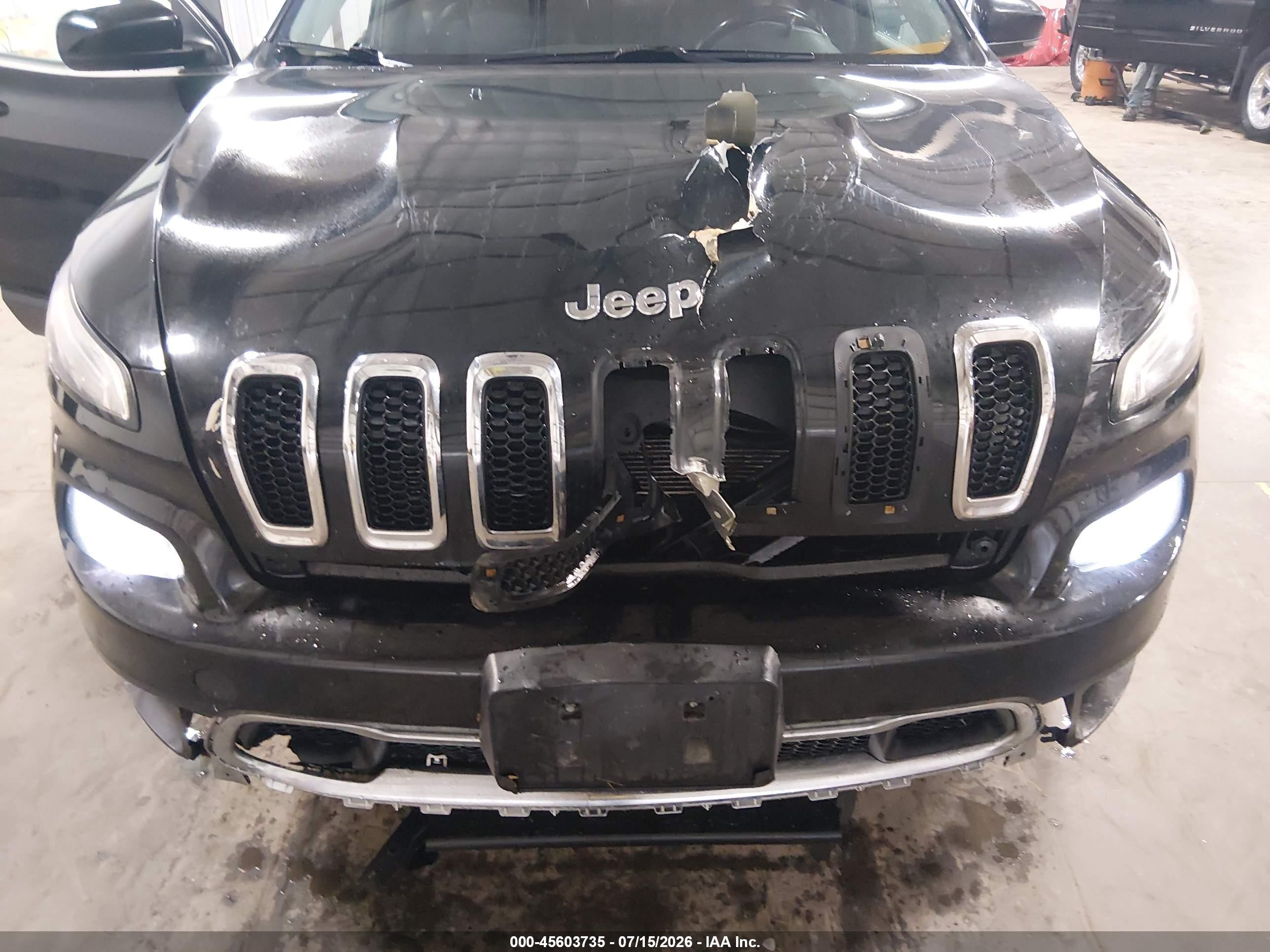 2014 Jeep Cherokee Limited Black vin: 1C4PJMDB1EW207757