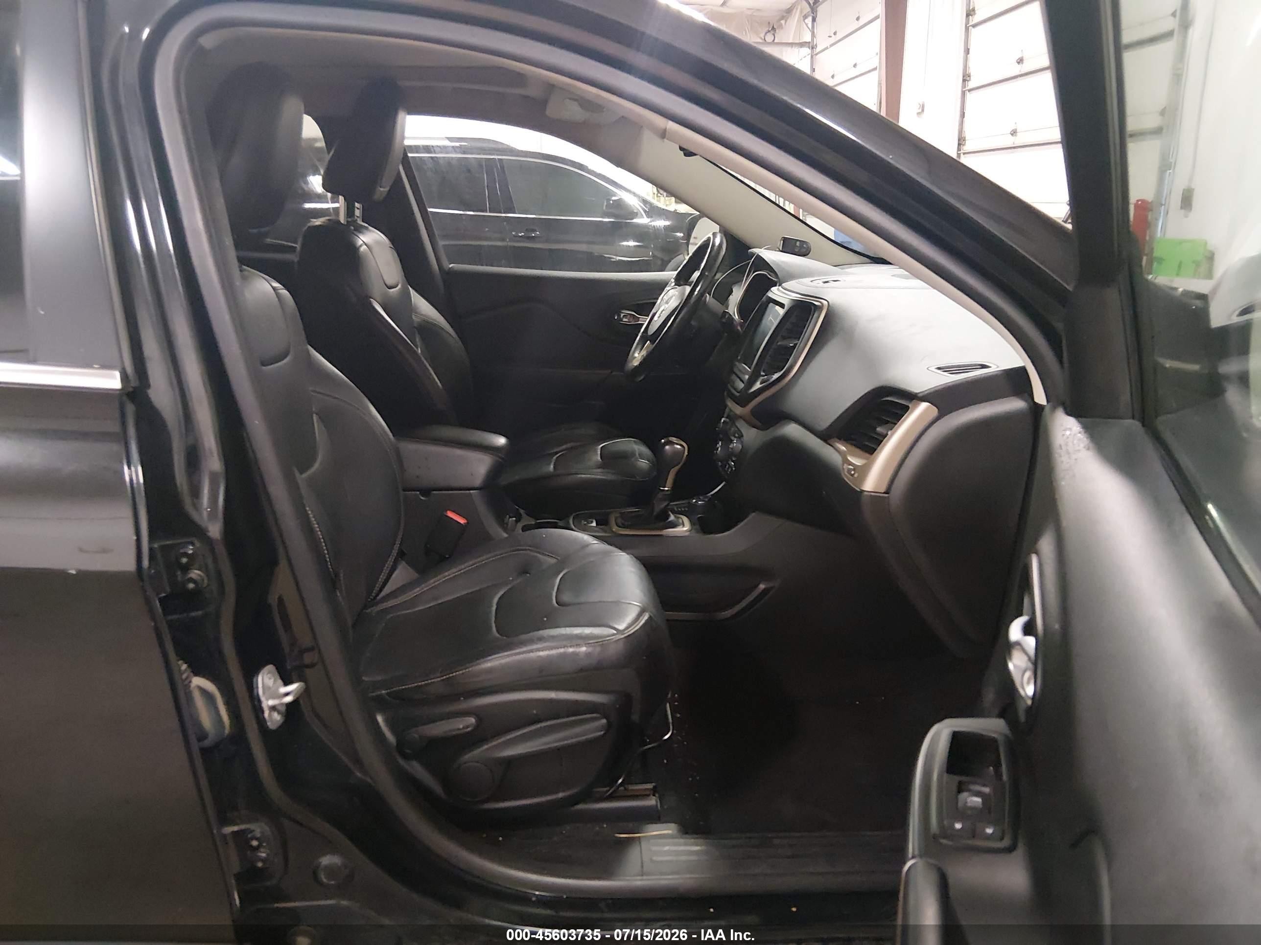 2014 Jeep Cherokee Limited Black vin: 1C4PJMDB1EW207757