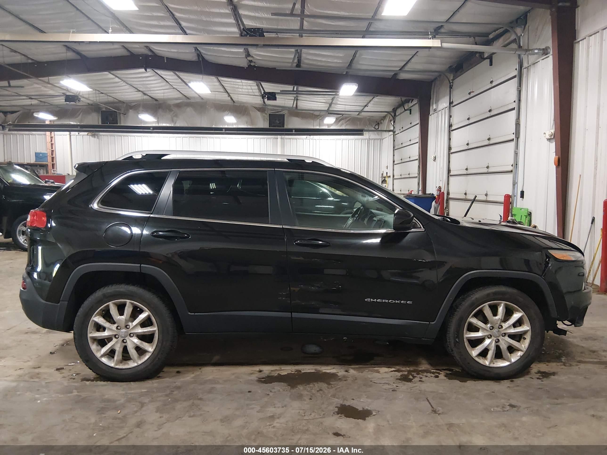 2014 Jeep Cherokee Limited Black vin: 1C4PJMDB1EW207757