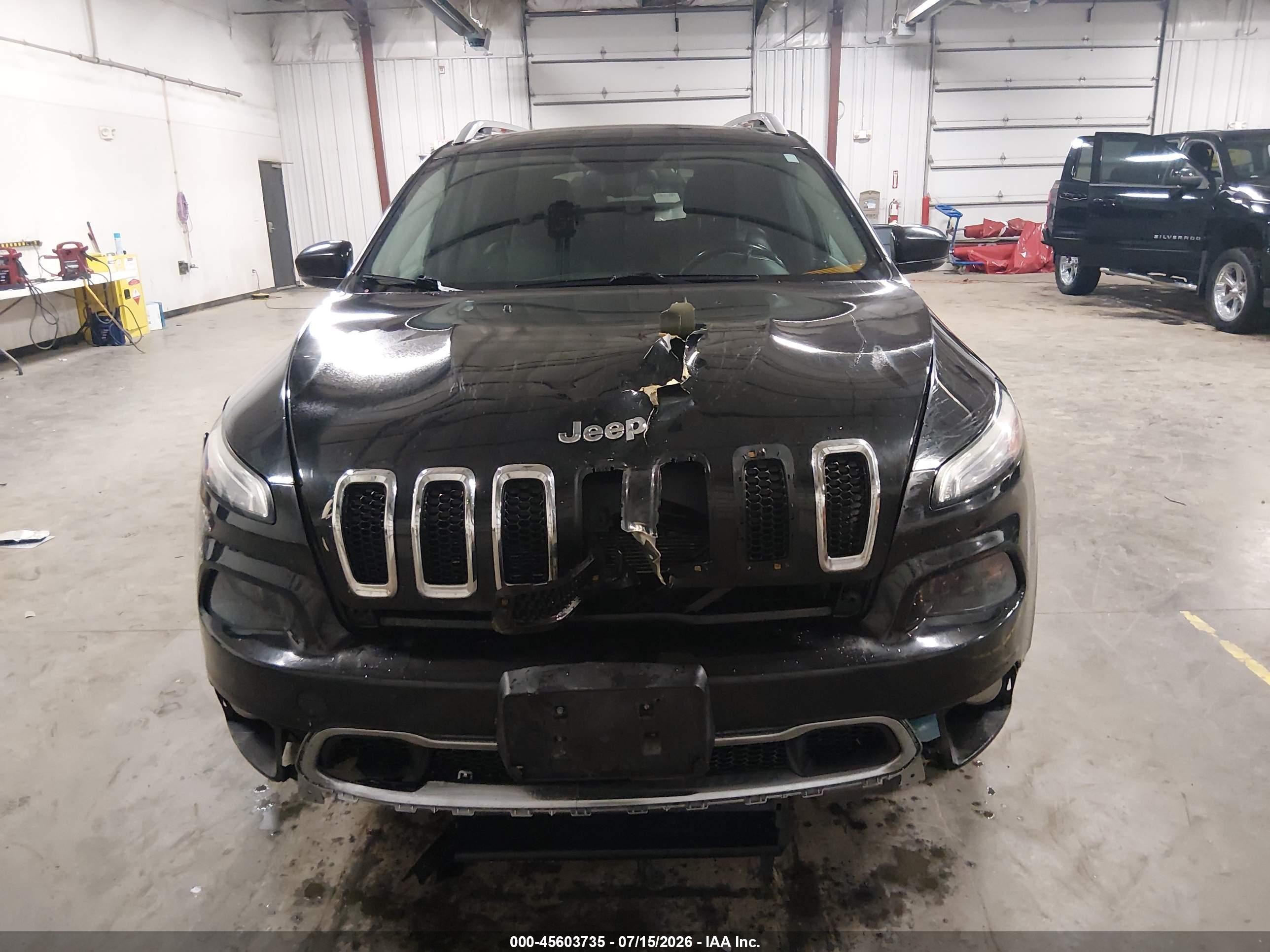 2014 Jeep Cherokee Limited Black vin: 1C4PJMDB1EW207757
