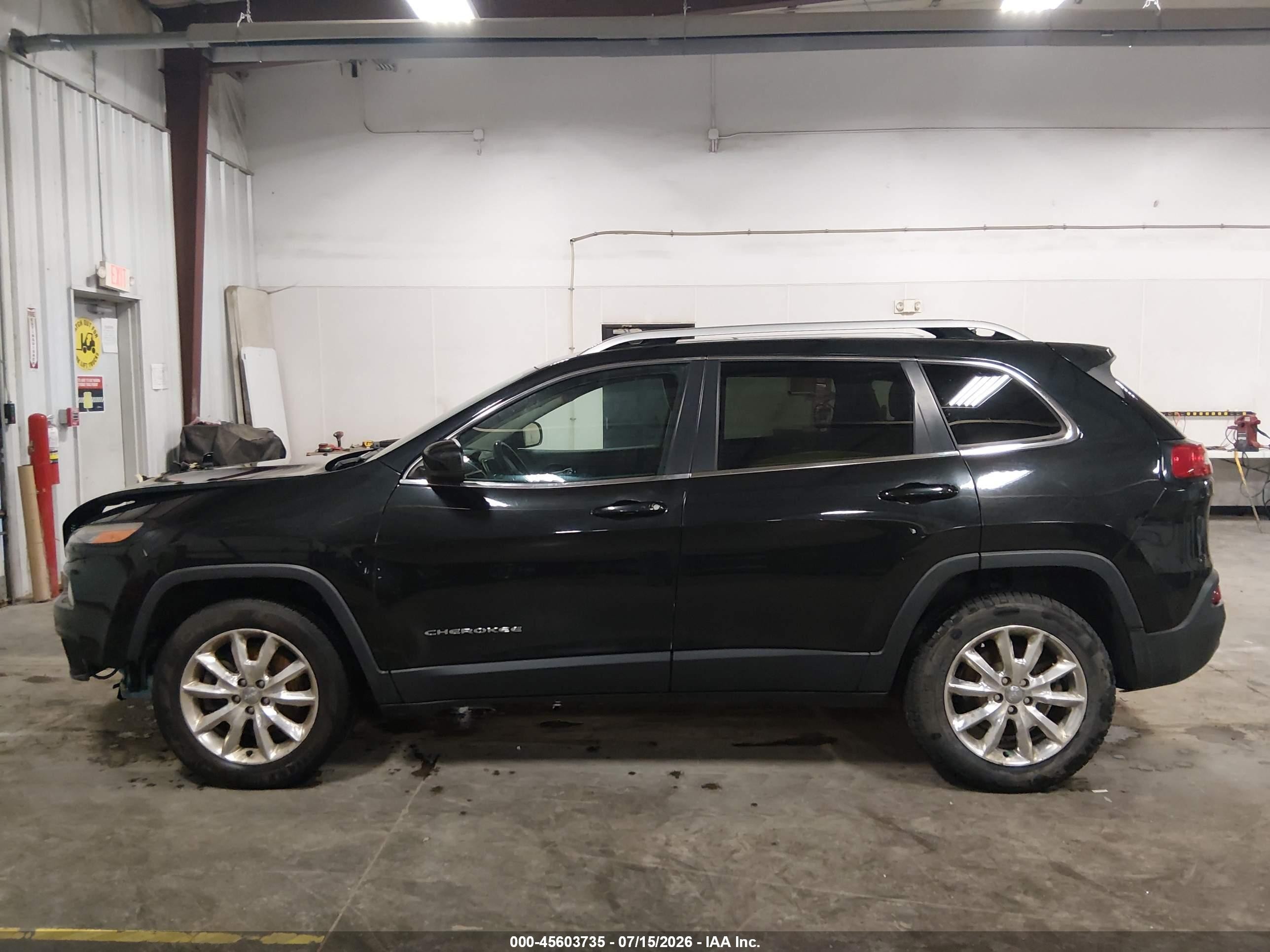 2014 Jeep Cherokee Limited Black vin: 1C4PJMDB1EW207757