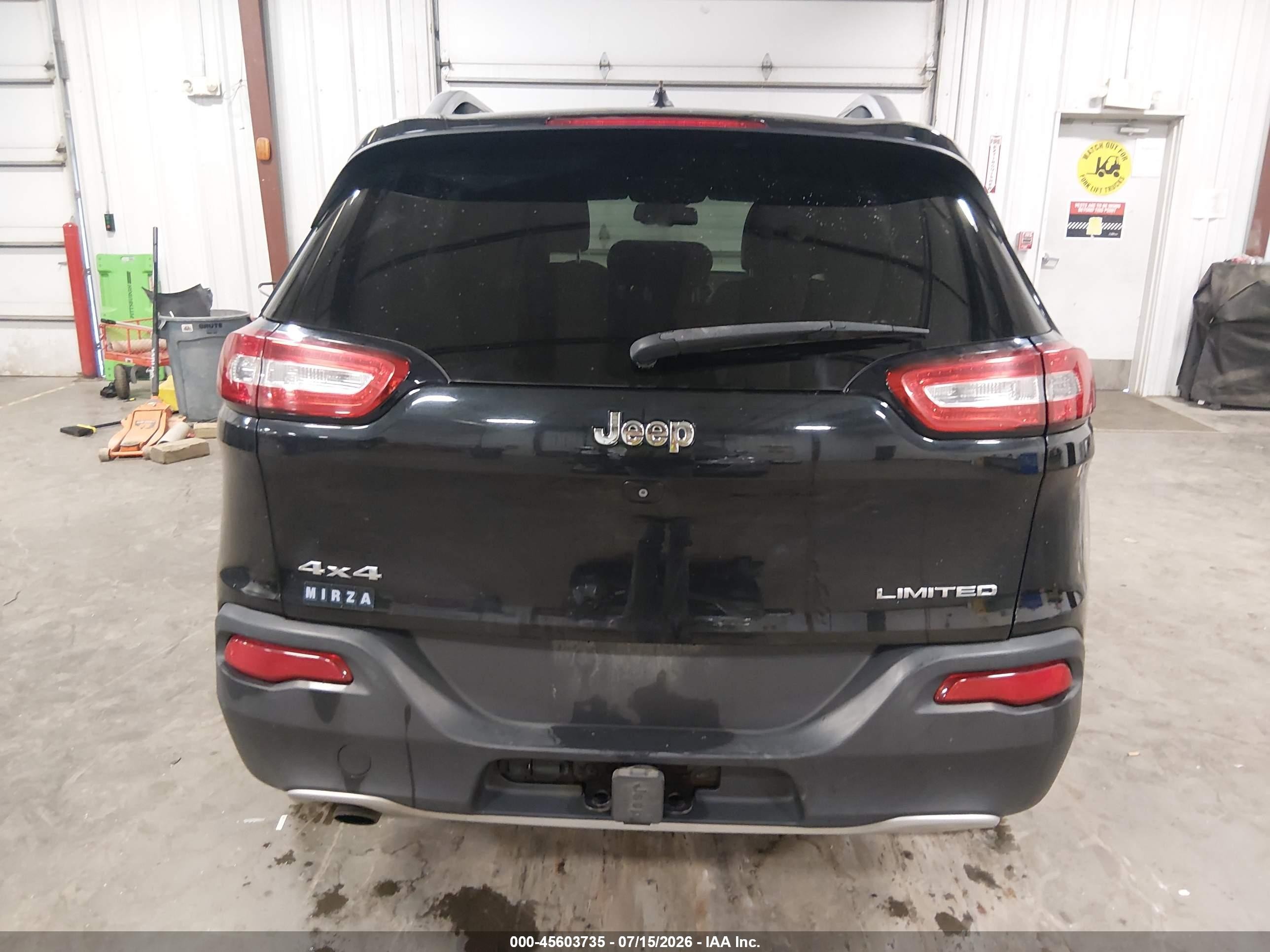 2014 Jeep Cherokee Limited Black vin: 1C4PJMDB1EW207757
