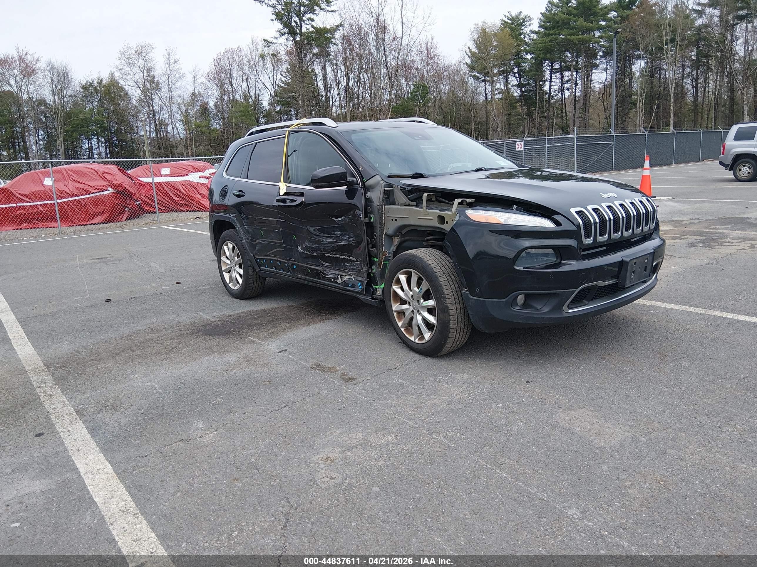 2014 Jeep Cherokee Limited Black vin: 1C4PJMDB1EW255713