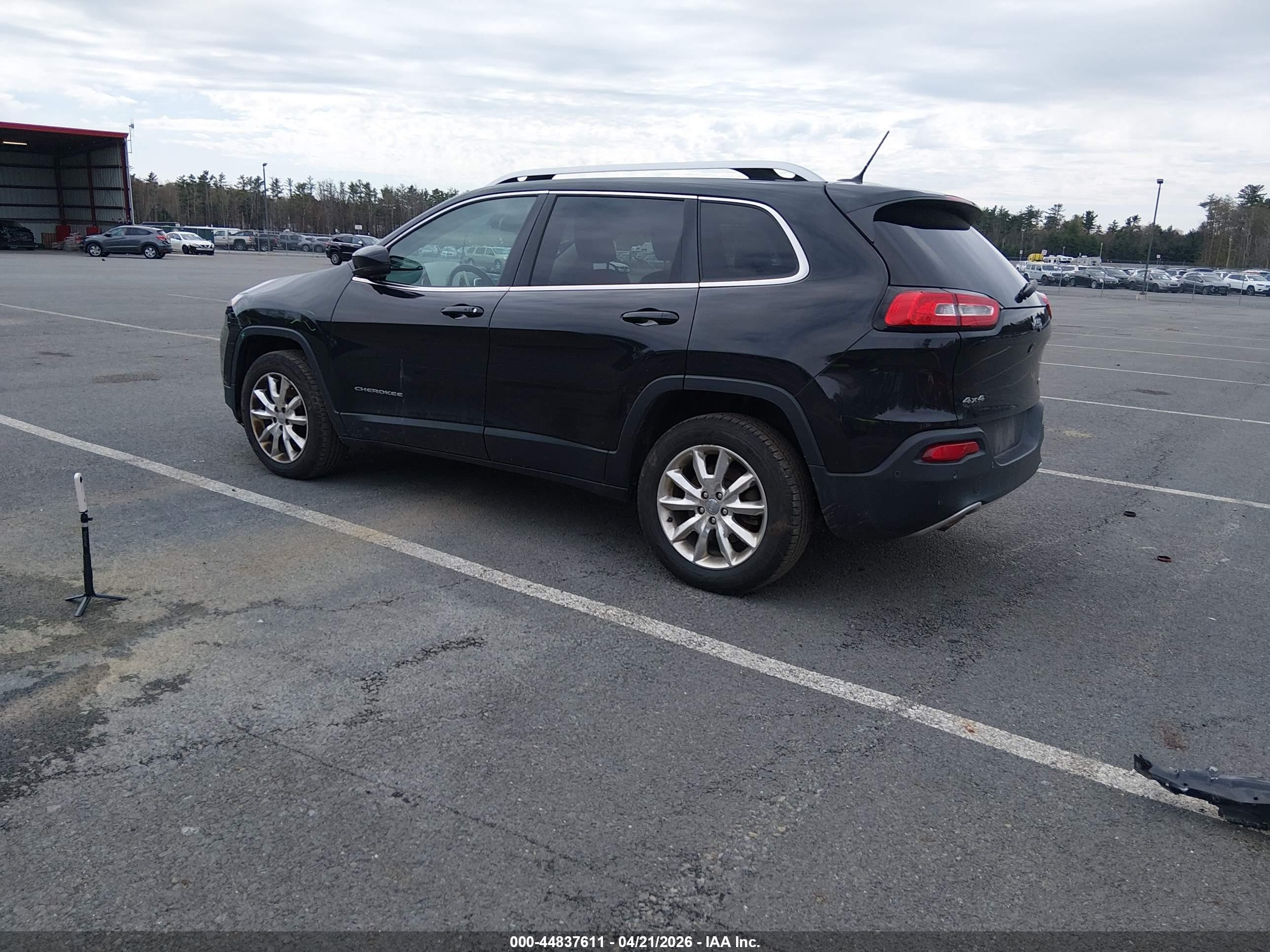2014 Jeep Cherokee Limited Black vin: 1C4PJMDB1EW255713