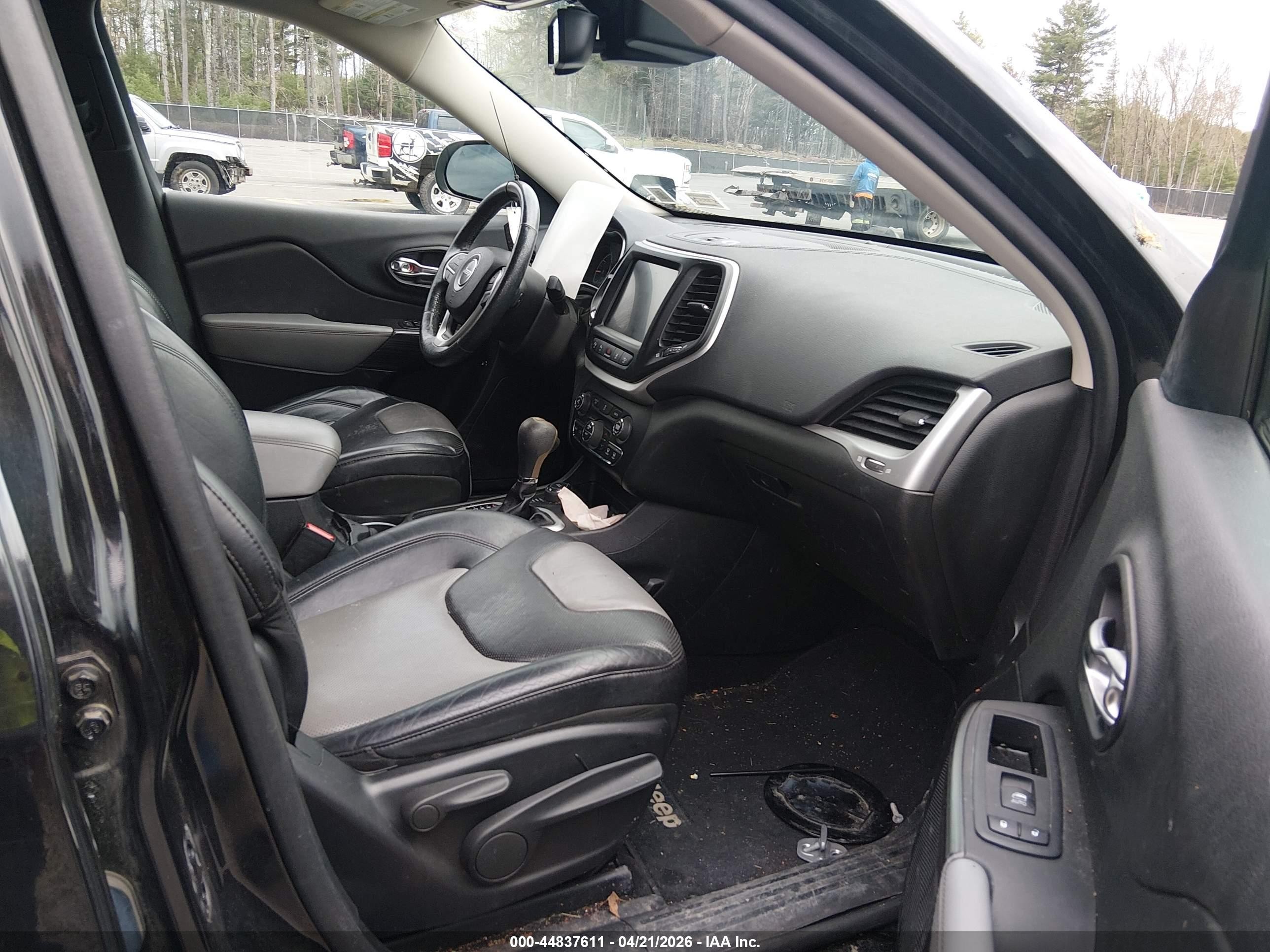 2014 Jeep Cherokee Limited Black vin: 1C4PJMDB1EW255713