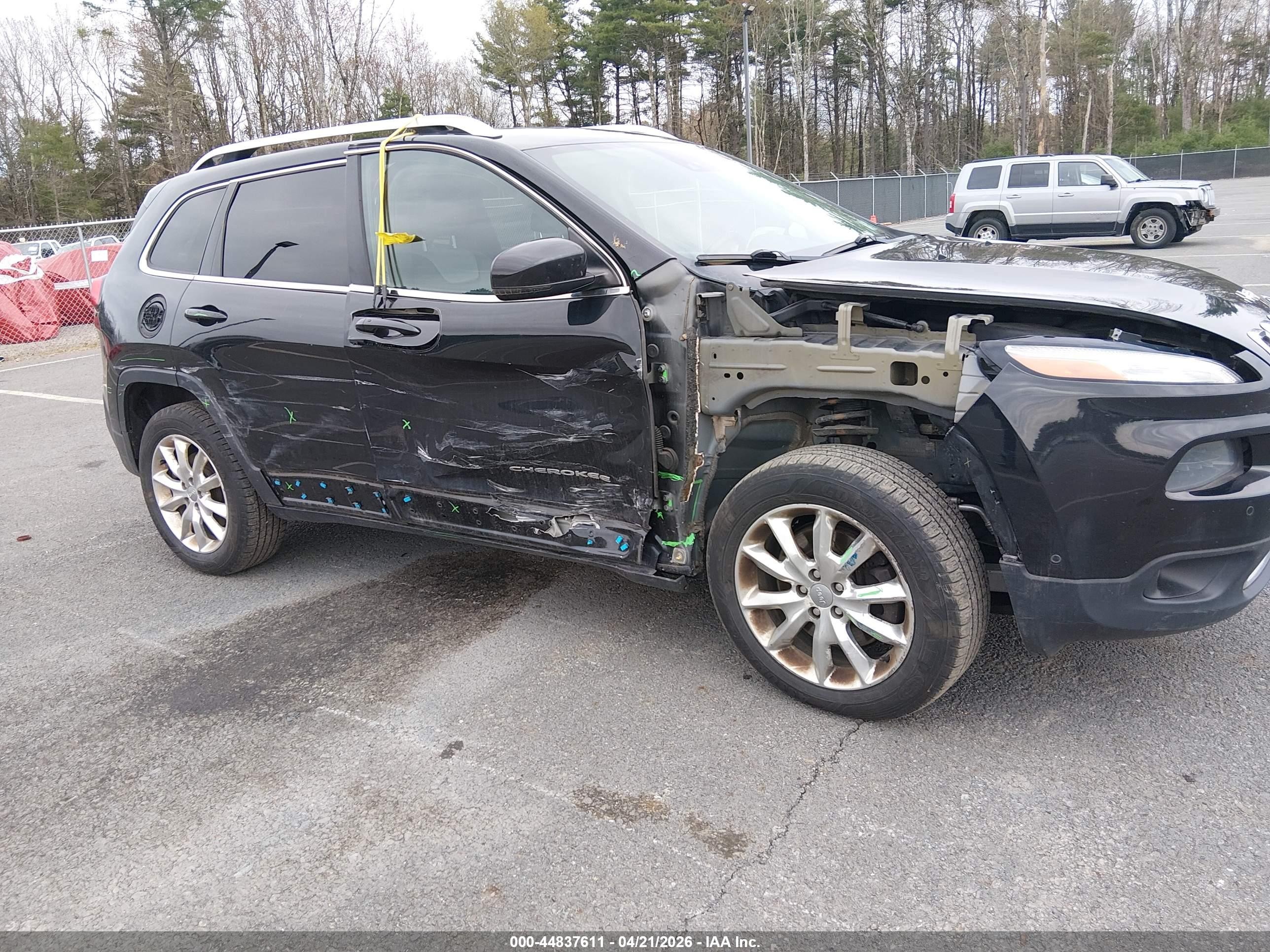 2014 Jeep Cherokee Limited Black vin: 1C4PJMDB1EW255713