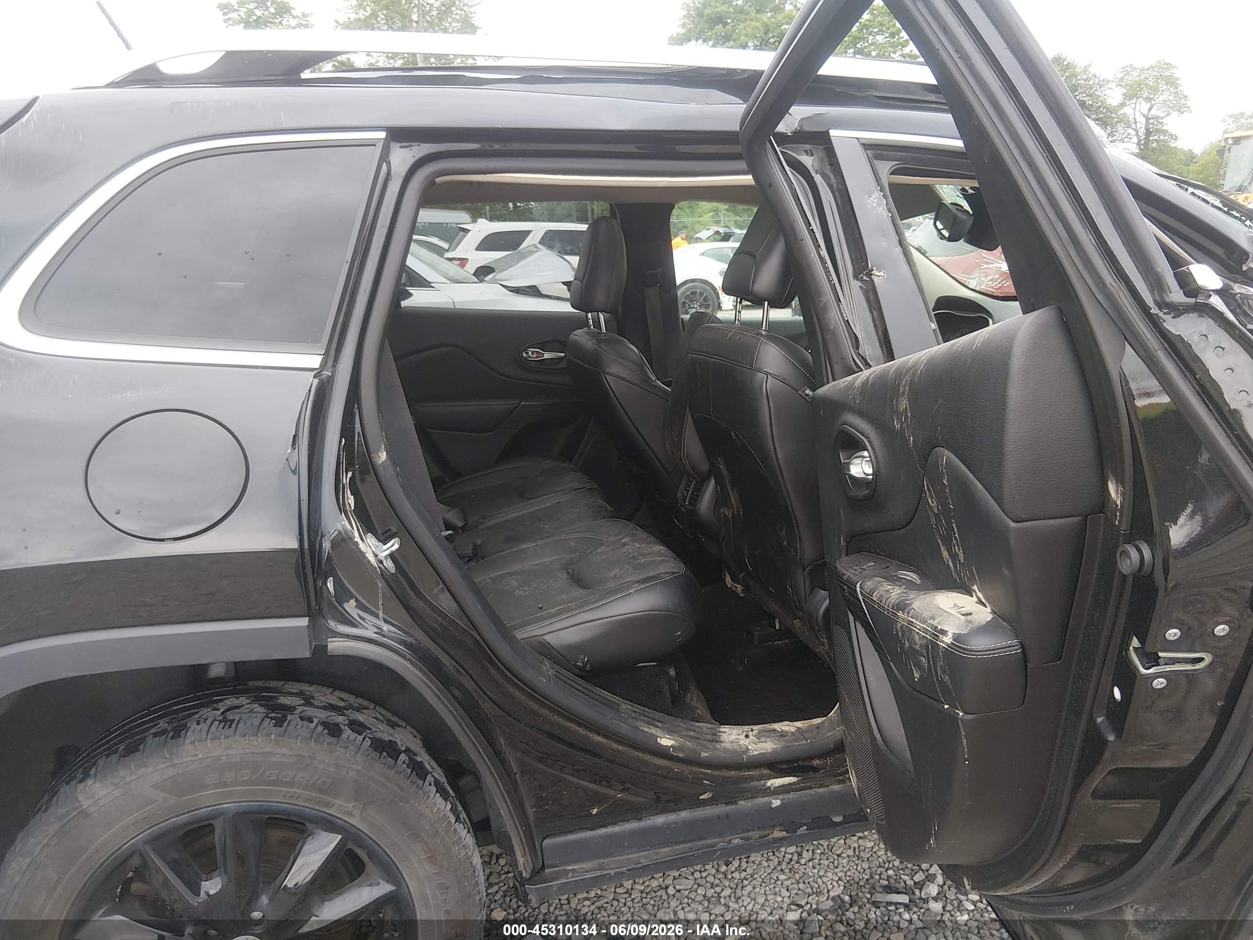 2014 Jeep Cherokee Limited Black vin: 1C4PJMDB1EW277159