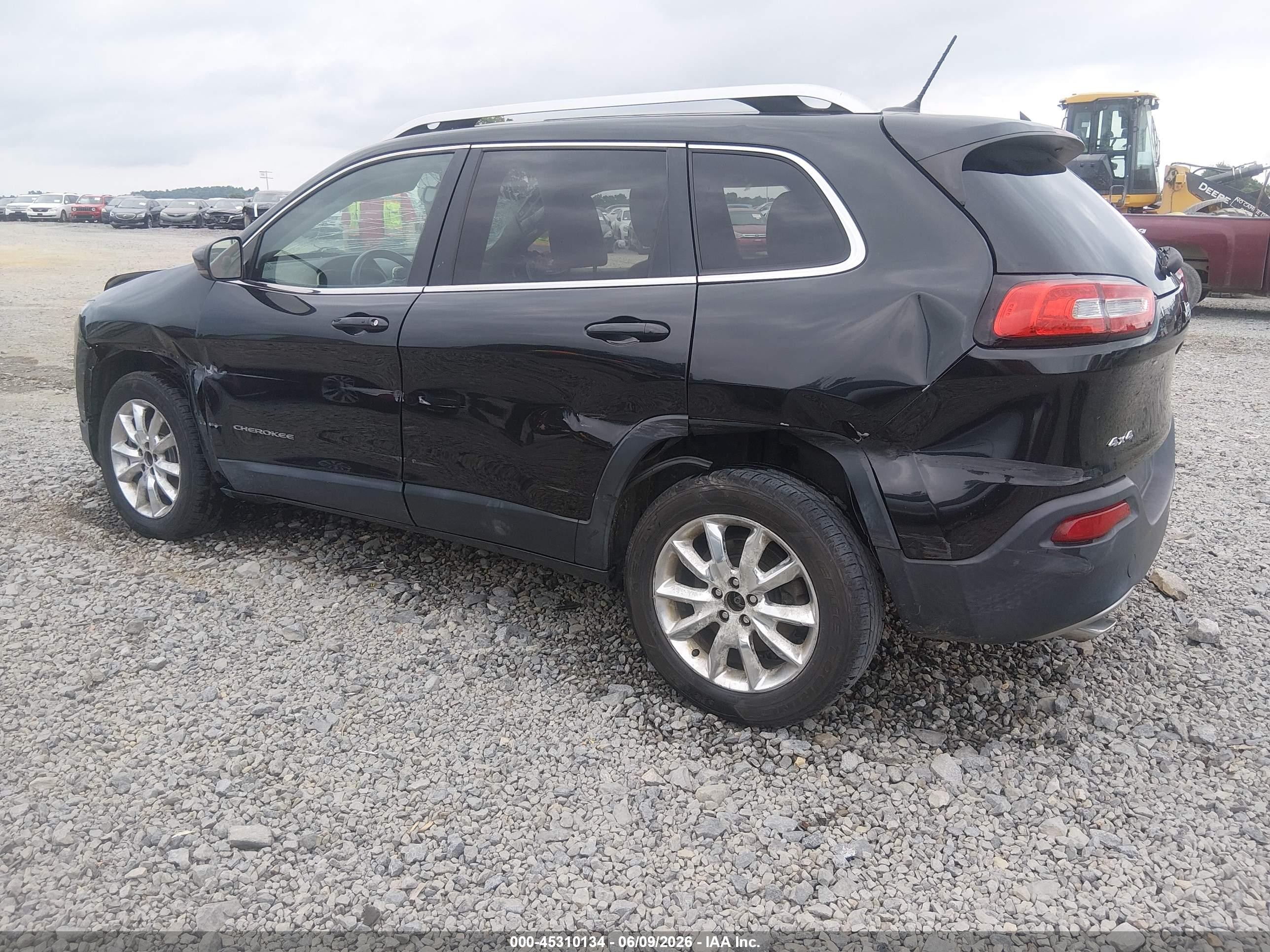 2014 Jeep Cherokee Limited Black vin: 1C4PJMDB1EW277159