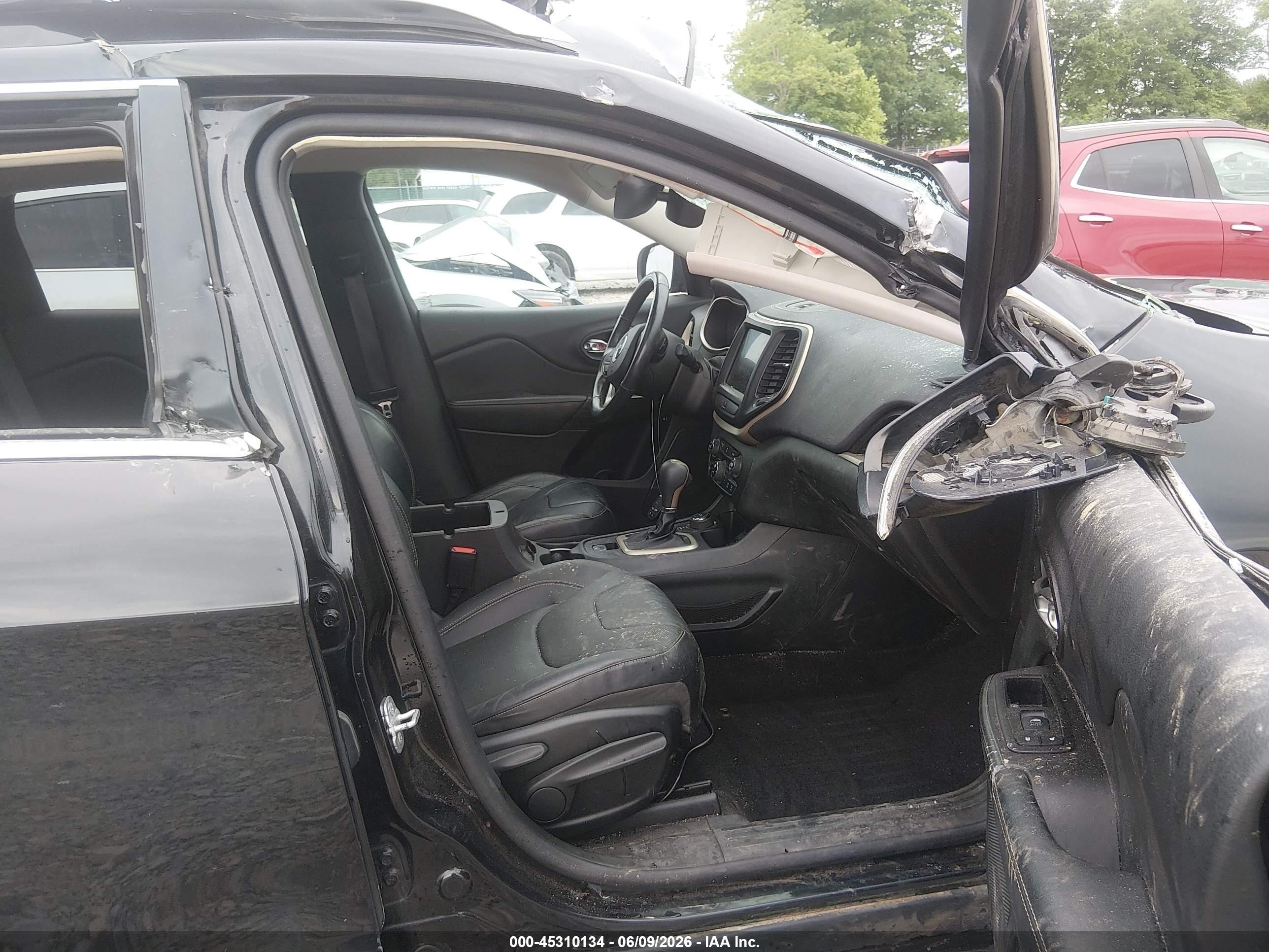 2014 Jeep Cherokee Limited Black vin: 1C4PJMDB1EW277159