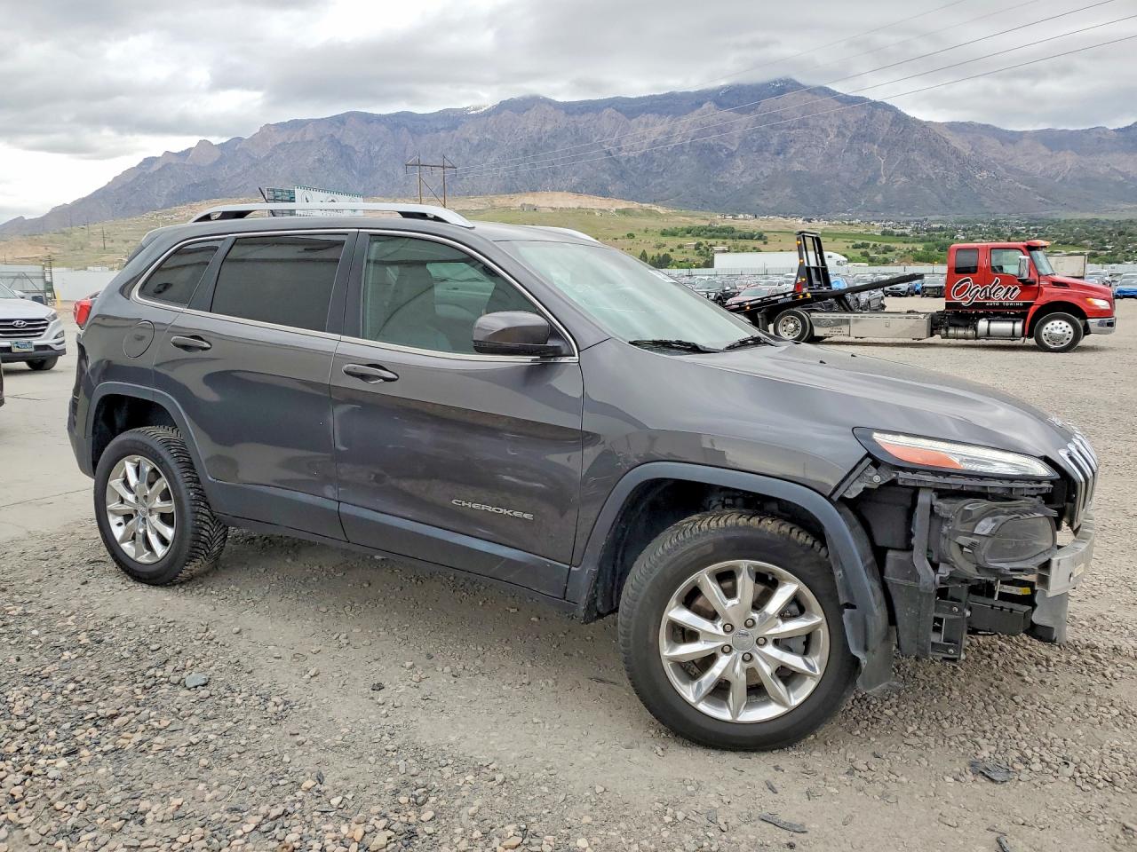 2015 Jeep Cherokee Limited Black vin: 1C4PJMDB1FW606833