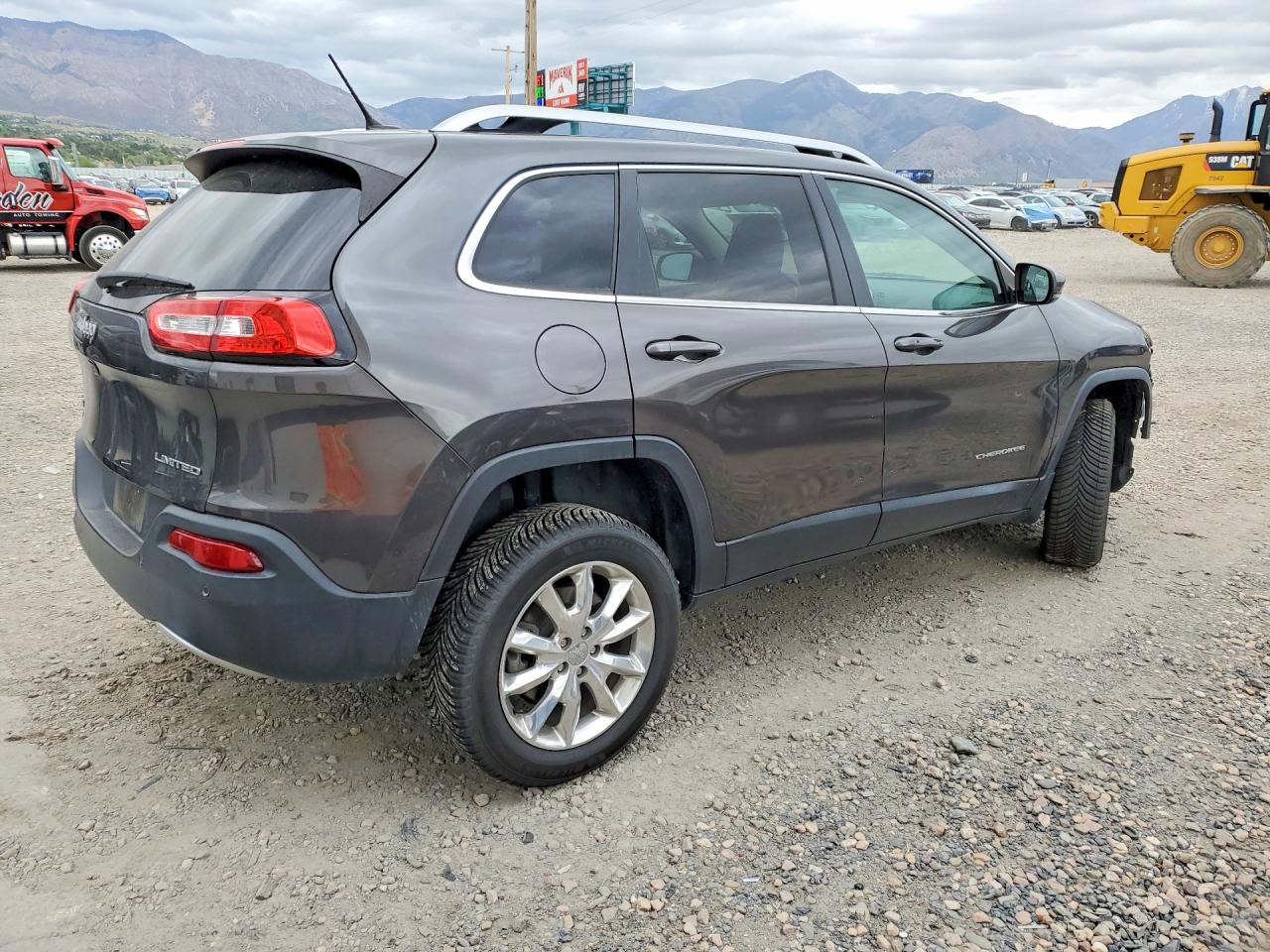 2015 Jeep Cherokee Limited Black vin: 1C4PJMDB1FW606833