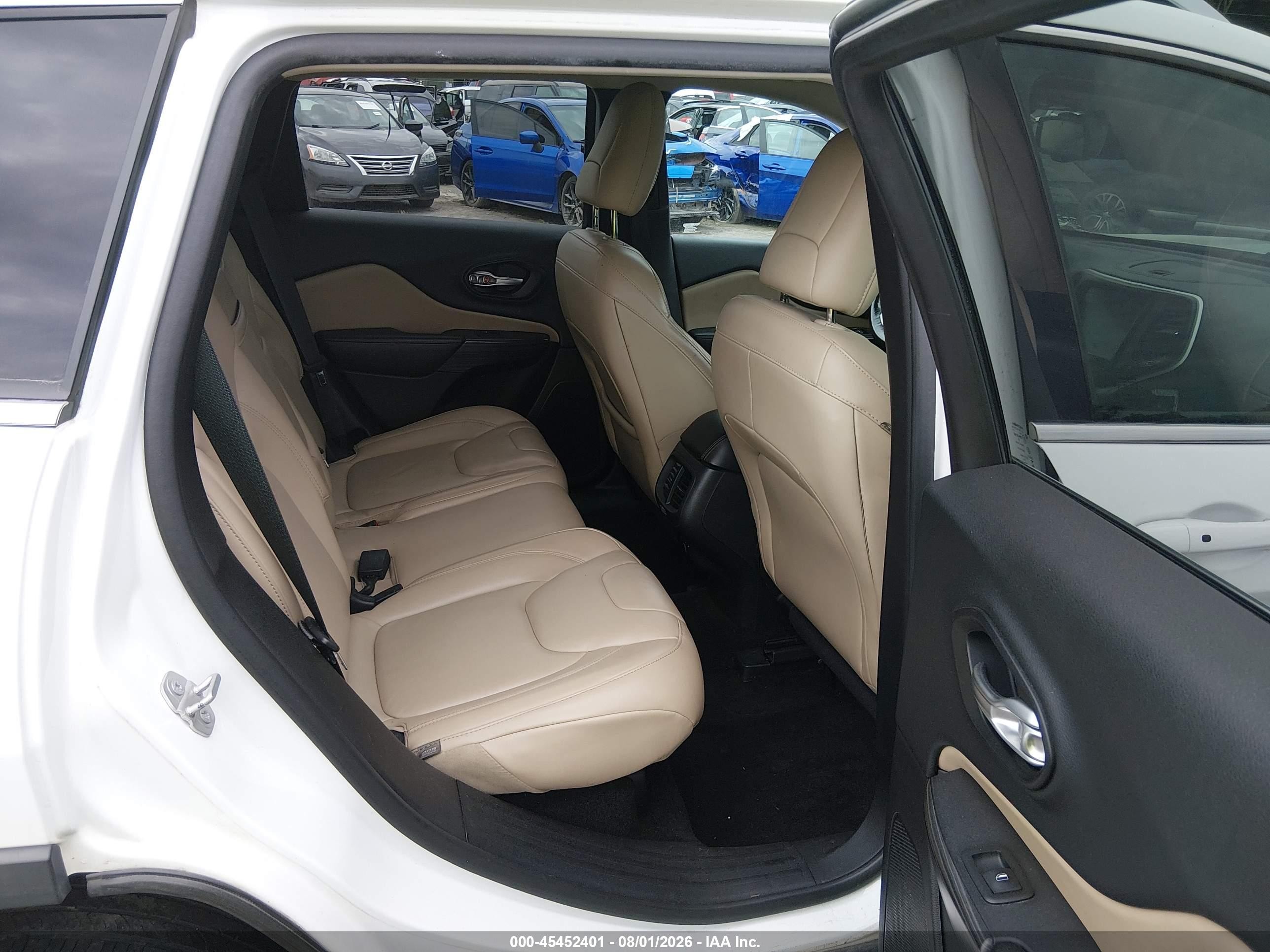 2015 Jeep Cherokee Limited White vin: 1C4PJMDB1FW610669