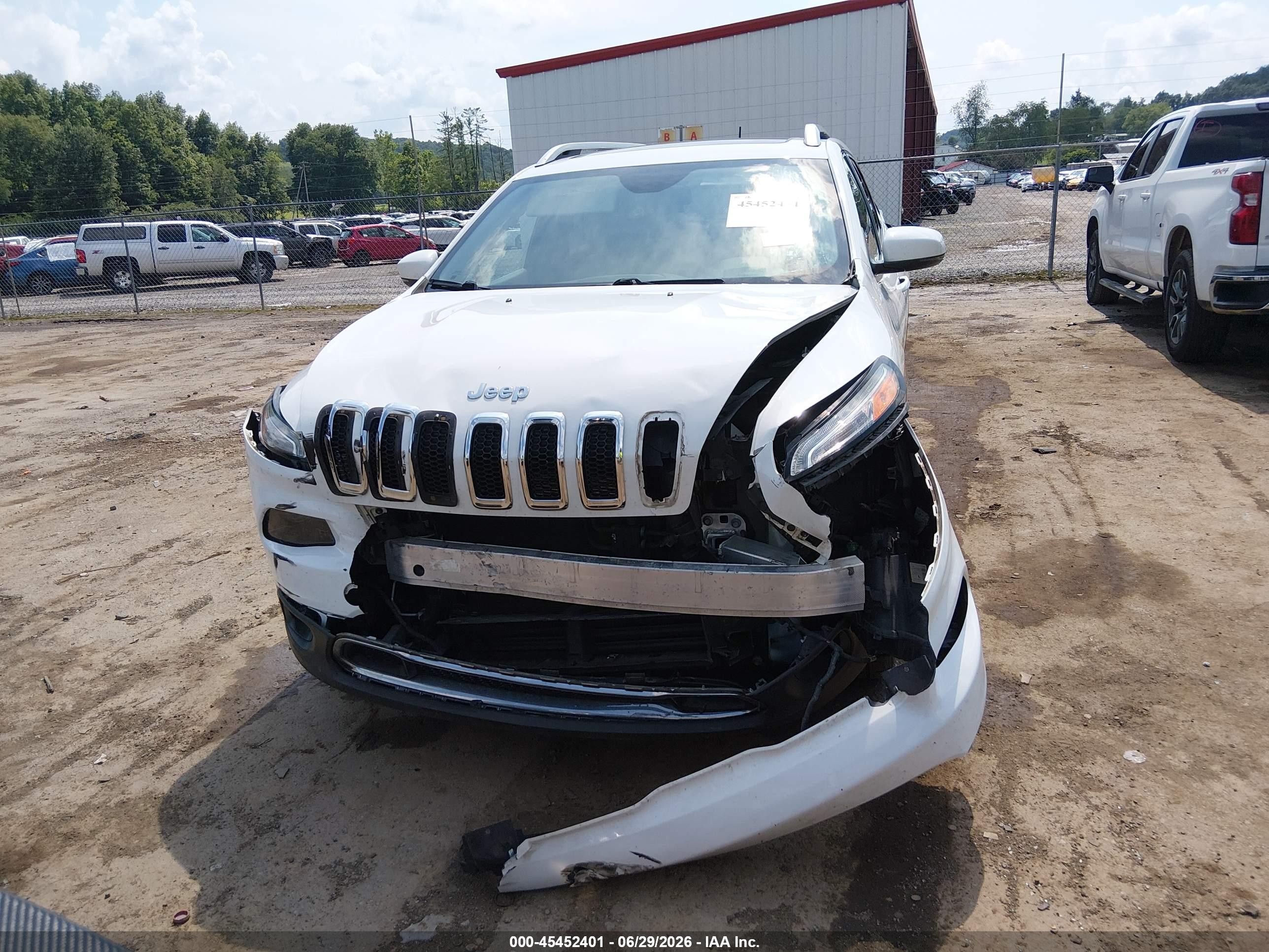 2015 Jeep Cherokee Limited White vin: 1C4PJMDB1FW610669