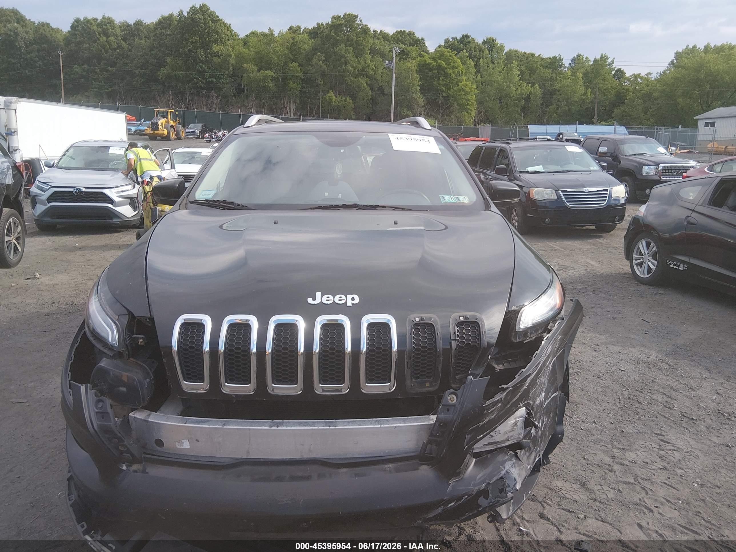 2015 Jeep Cherokee Limited Black vin: 1C4PJMDB1FW649648