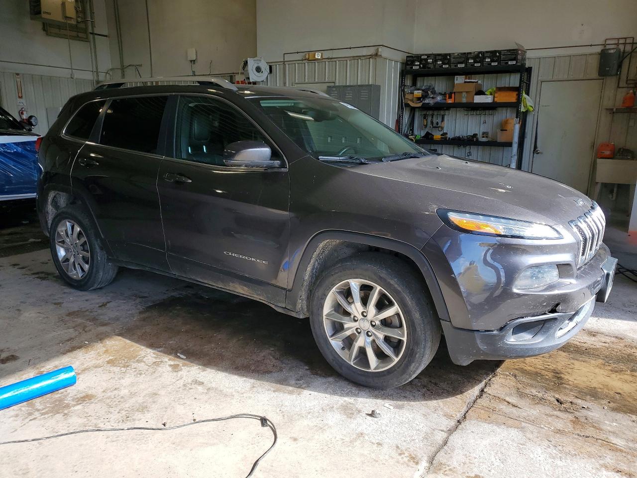 2014 Jeep Cherokee Limited Gray vin: 1C4PJMDB2EW140196