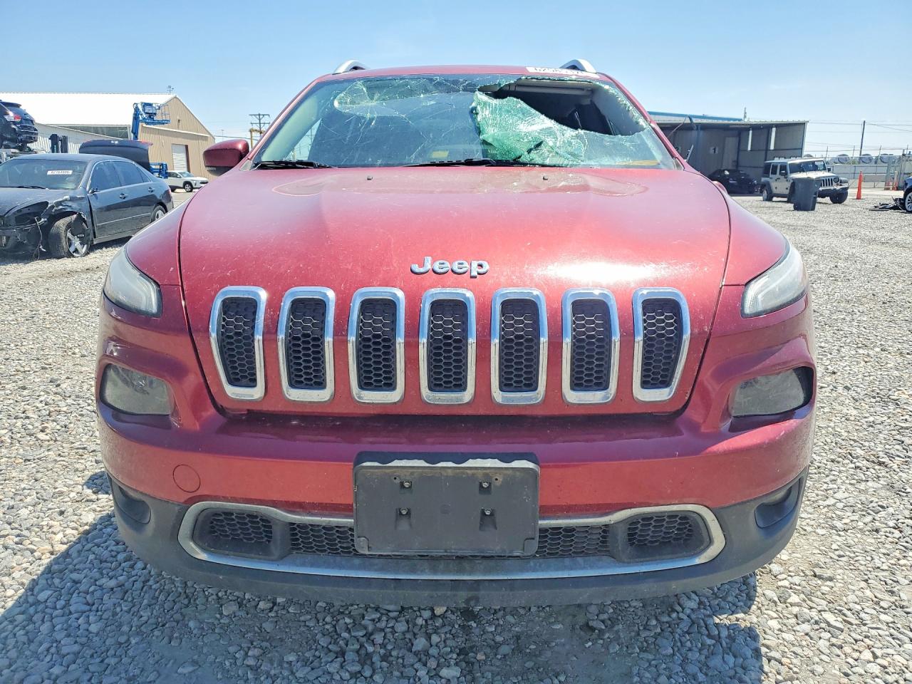 2014 Jeep Cherokee Limited Red vin: 1C4PJMDB2EW145916