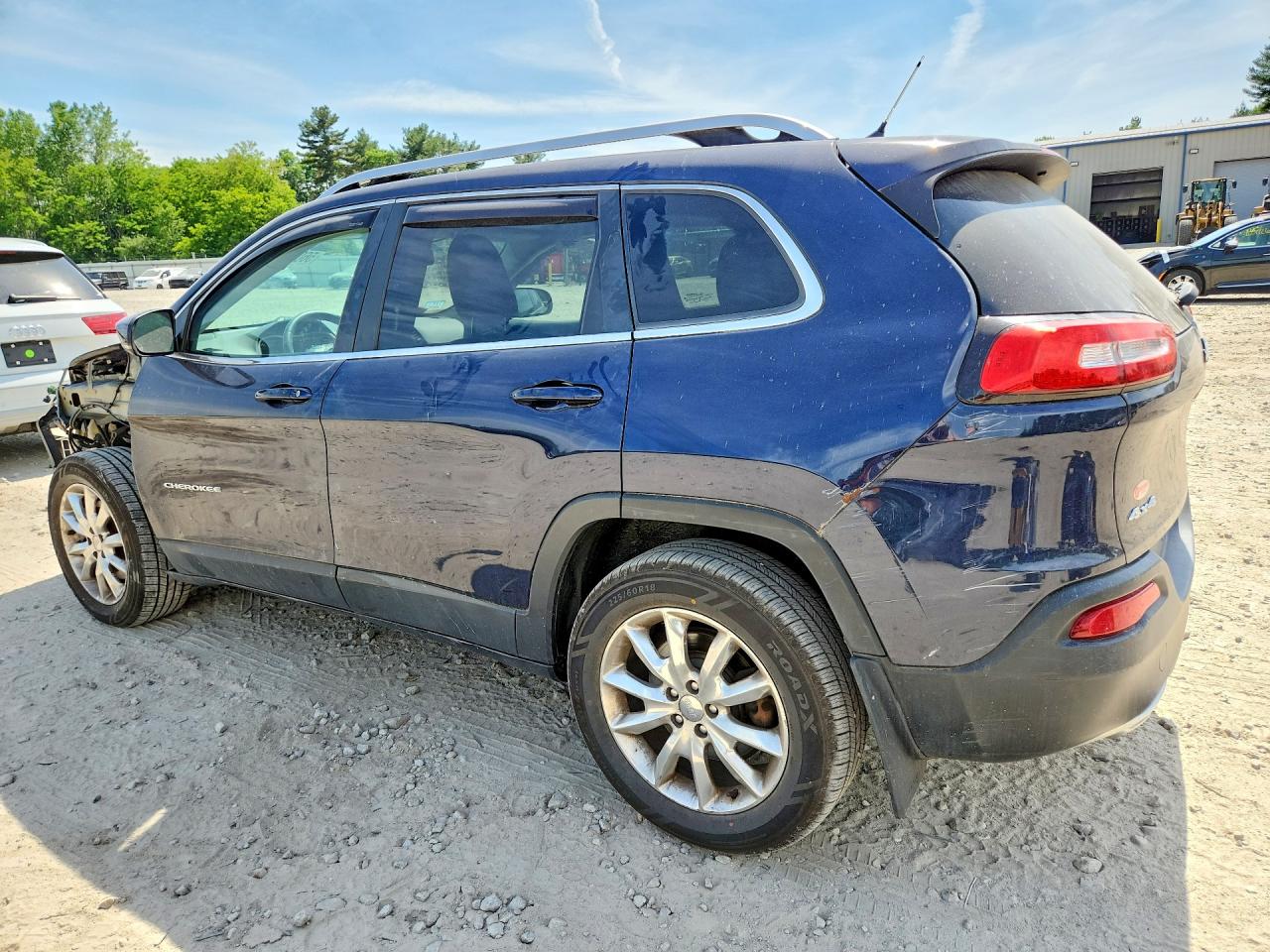 2014 Jeep Cherokee Limited Blue vin: 1C4PJMDB2EW180357